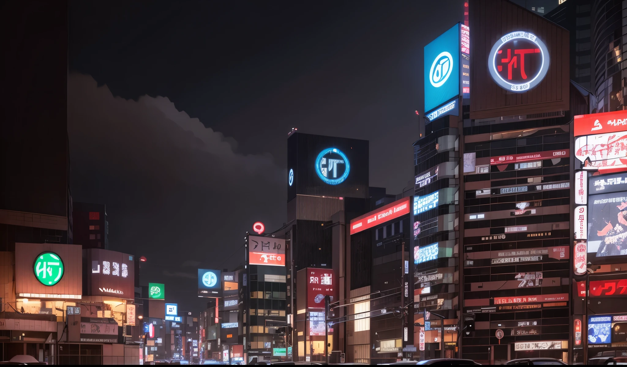 There are many signs on buildings in the city, hidetaka tenjin, Shibuya prefecture, japanese downtown, in Tokyo under, set in tokyo bank parking lot, Tokyo - esque town, Shinjuku, Tokyo street background, cyberpunk gunma prefecture, in tokyo Shinjuku, ネオin Tokyo under, japanese city, Shibuya, new tokyo, Shibuya Shibuya