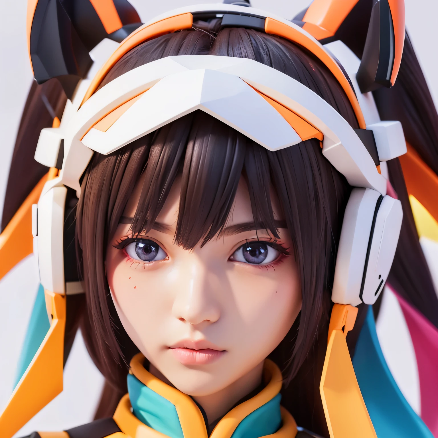 3d metaverse headgear close up, online game, colorful