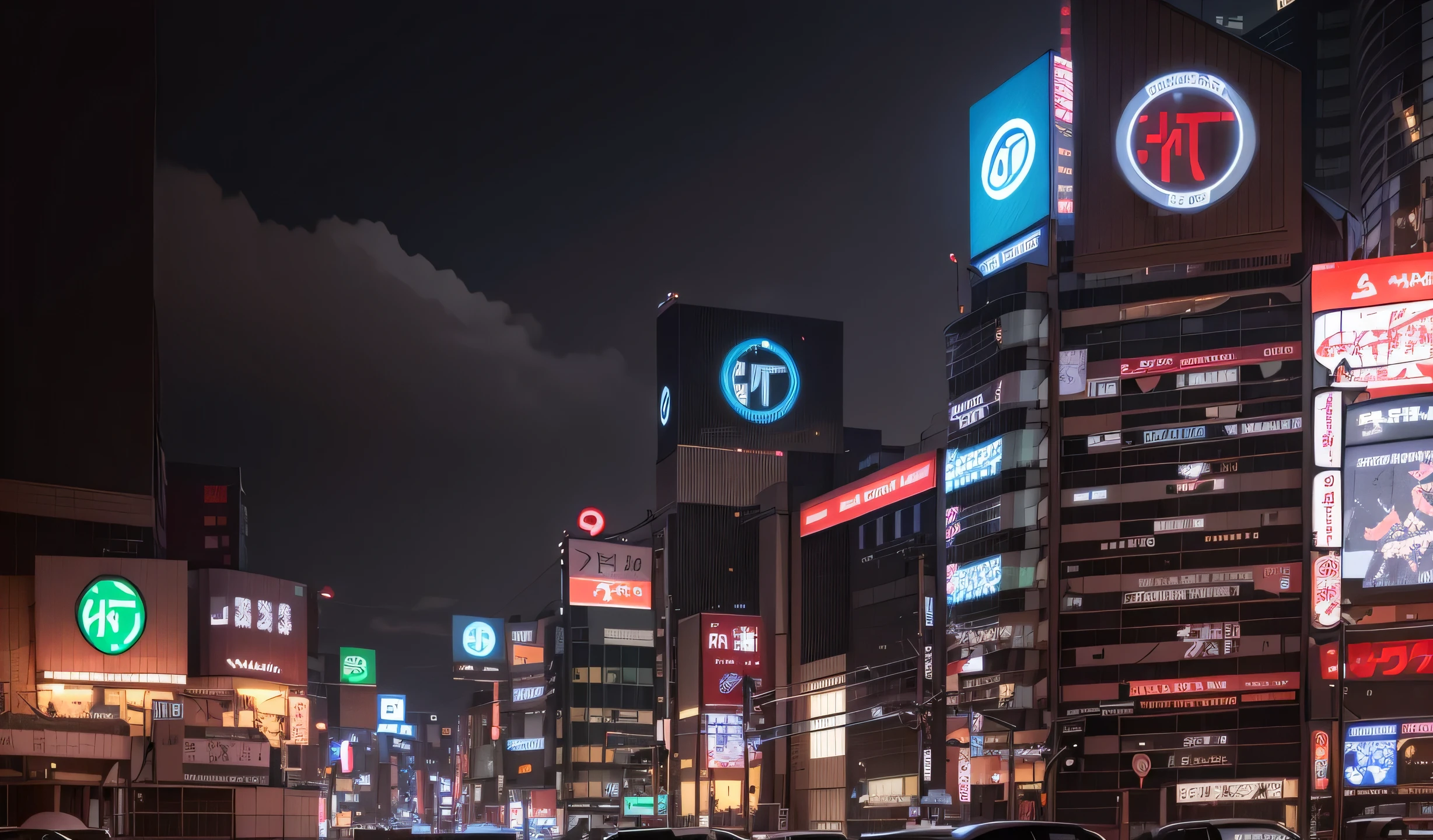 There are many signs on buildings around the city., hidetaka tenjin, Shibuya prefecture, japanese downtown, in Tokyo under, set in tokyo bank parking lot, Tokyo - esque town, Shinjuku, Tokyo street background, cyberpunk gunma prefecture, in tokyo Shinjuku, ネオin Tokyo under, japanese city, Shibuya, new tokyo, Shibuya Shibuya