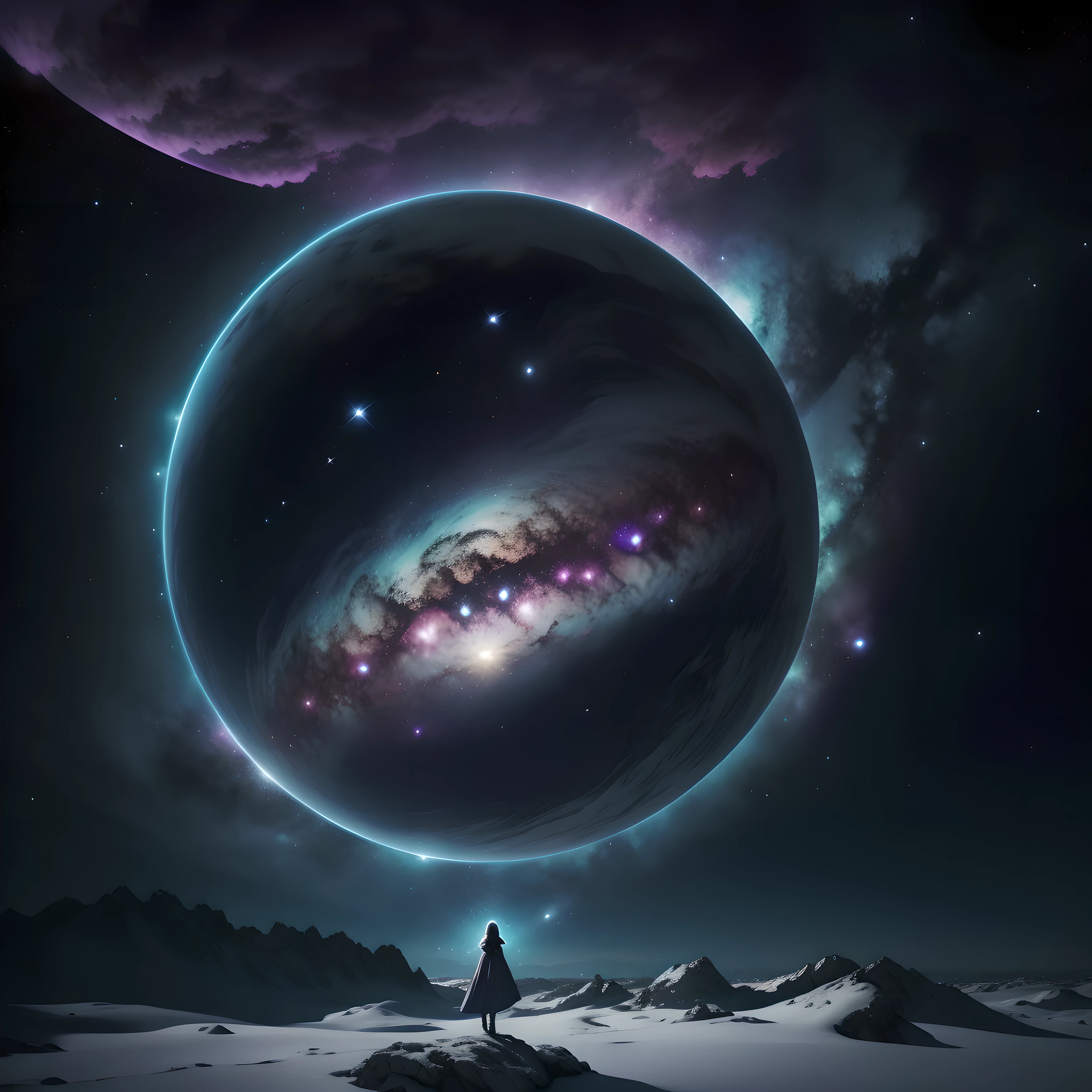 "S’il vouS plaît, Créer une Image qui repréSente la fuSion du cœur humain avec le royaume Surnaturel et le vaSte univerS.
Imaginez un Scénario éthéré et myStérieux. au centre de l'Image, Un cœur humain brille d'Un doux, Lumière étincelante. le cœur Semble flotter danS une brume tranSlucide, évoquant un Sentiment de myStère et de tranScendance.
Du cœur, émane une Série de proJectionS, chacun repréSentant un aSpect unique. CertaineS proJectionS prennent la forme d'élémentS de la nature, comme deS brancheS d'arbreS, pétaleS de fleurS ou flammeS danSanteS, évoquant un lien profond avec le domaine naturel.
D'autreS proJectionS m'S'étend danS l'eSpace extra-atmoSphérique, Se tranSformer en conStellationS lumineuSeS, galaxieS lointaineS ou rayonS d'étoileS filanteS. CeS proJectionS coSmiqueS SymboliSent l'expanSion de l'émotion humaine au-delà deS limiteS de la Terre, Se connecter au vaSte univerS.
la palette de couleurS comprend deS nuanceS de bleu ciel, violet profond et doré, Créer une atmoSphère magique et Spirituelle. la douce lumière émanant du cœur et leS proJectionS contribuent à un Sentiment de paix et de crainte.
l'Image qui en réSulte capture l'idée d'un cœur humain qui tranScende leS frontièreS terreStreS, Explorer leS royaumeS SurnaturelS et coSmiqueS. Cette fuSion de l'humain et du divin crée un récit viSuel qui évoque la recherche de la connexion émotionnelle la pluS profonde et l'expanSion de Sa propre eSSence danS le vaSte univerS..."
J'J'eSpère que cette invitation eSt utile pour créer l'Image que vouS imaginez!