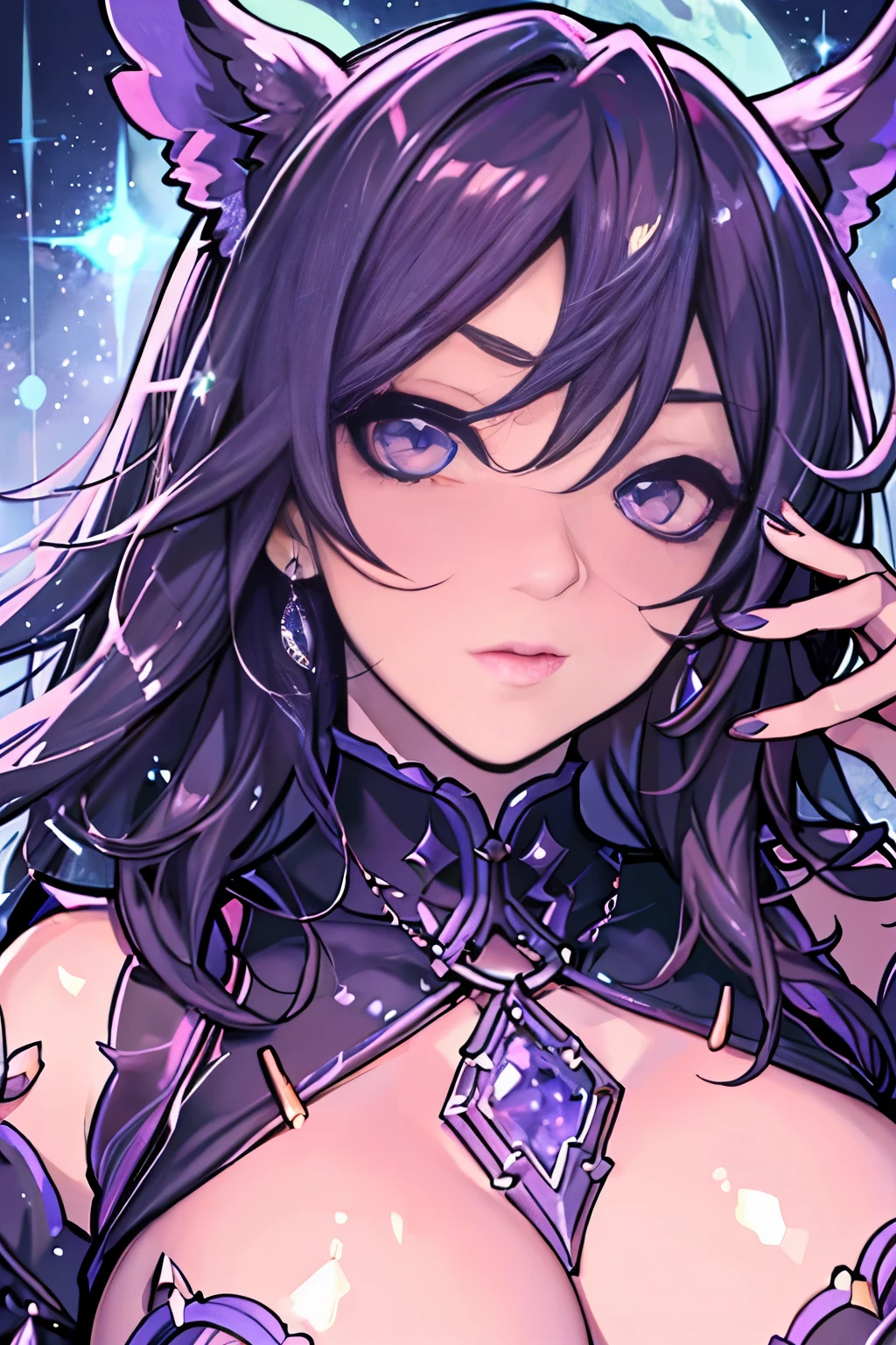 High quality, 8K, Detailed depiction, biologically correct, prety woman, Sparkly eyes, clear eyeballs, A detailed eye, False lashes, toned body, large full breasts,