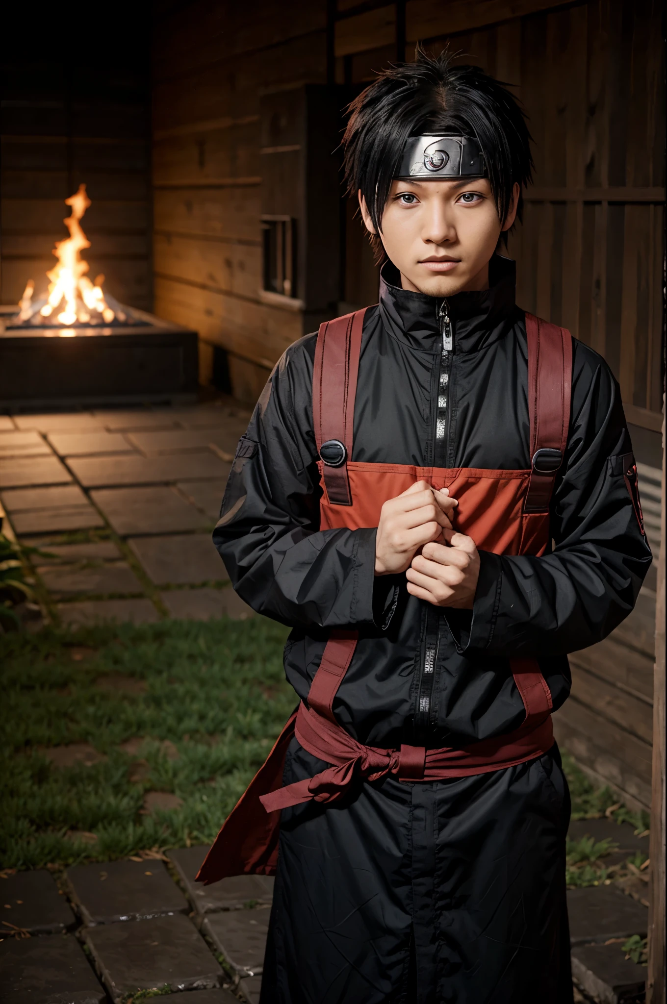Akatsuki but it's Naruto sasuke gaara rock lee neji kakashi