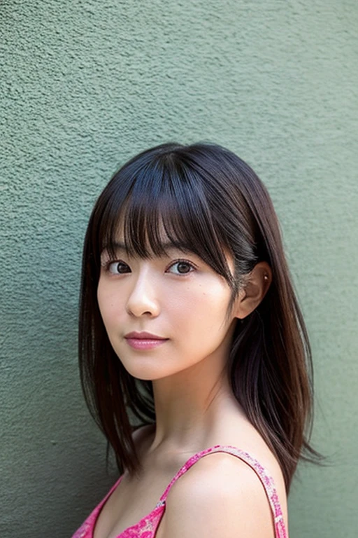 Upper body portrait of a 40-year-old Japanese woman,Beautie,ren
