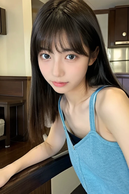 (8k, best quality, masterpiece:1.2), (realistic, photo-realistic:1.37), ultra-detailed, 1 girl,cute, solo,beautiful detailed sky,dating,(nose blush),(smile:1.15),(closed mouth) small breasts,beautiful detailed eyes, (long hair:1.2),floating hair NovaFrogStyle, upper body, tank top