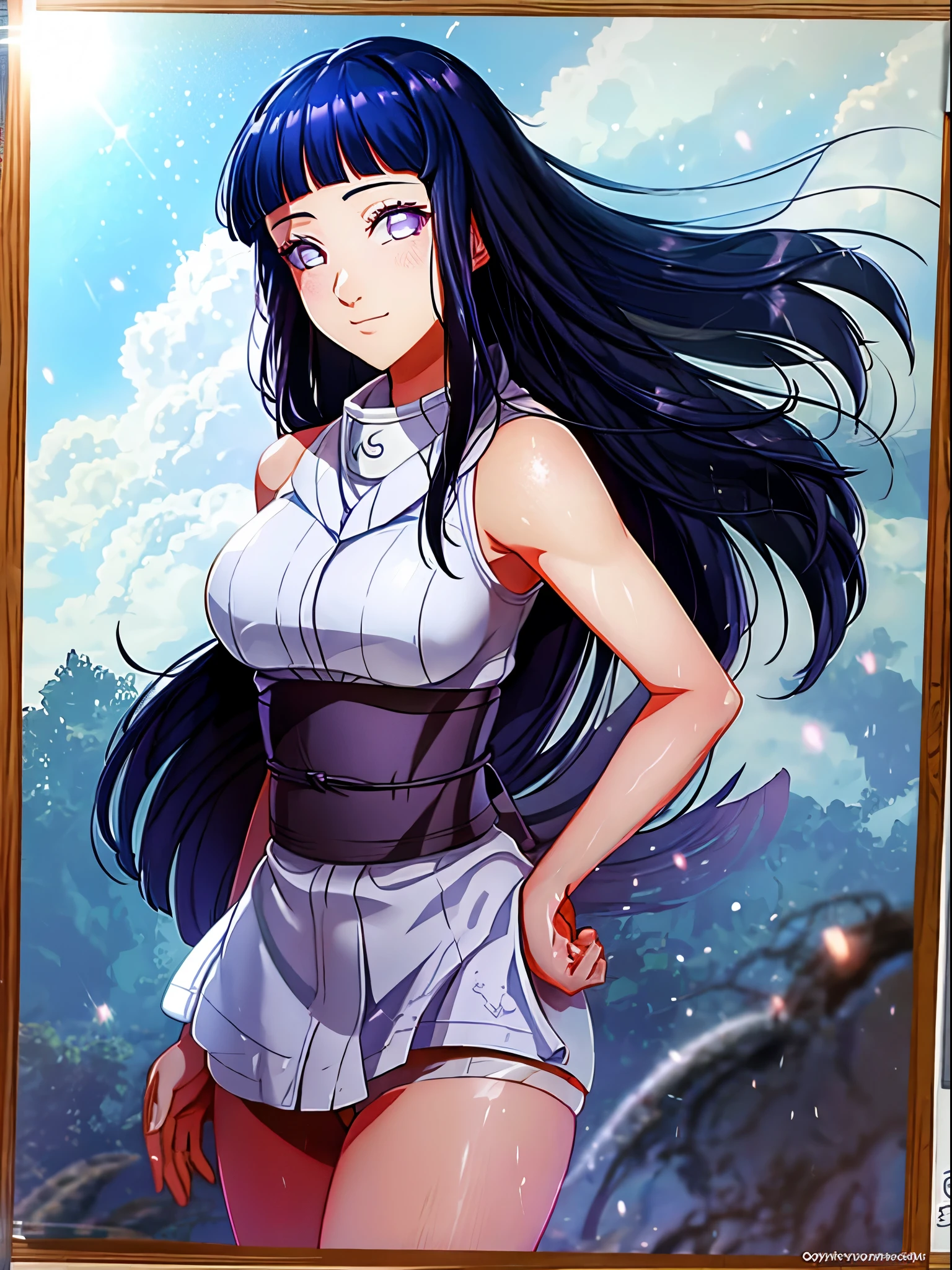 1girl, Hinata Hyuga,long hair, nice body