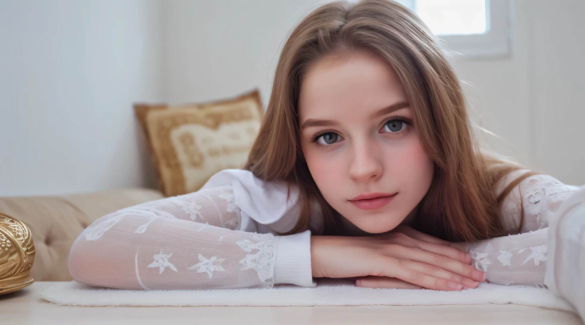 ((Obra-prima, Soberba, Super Detalhada, alta resolução)), solo, beautiful girl RUSSIAN CHILD , olhos brilhantes, olhos perfeitos, 15 anos, tema ouro preto e branco,