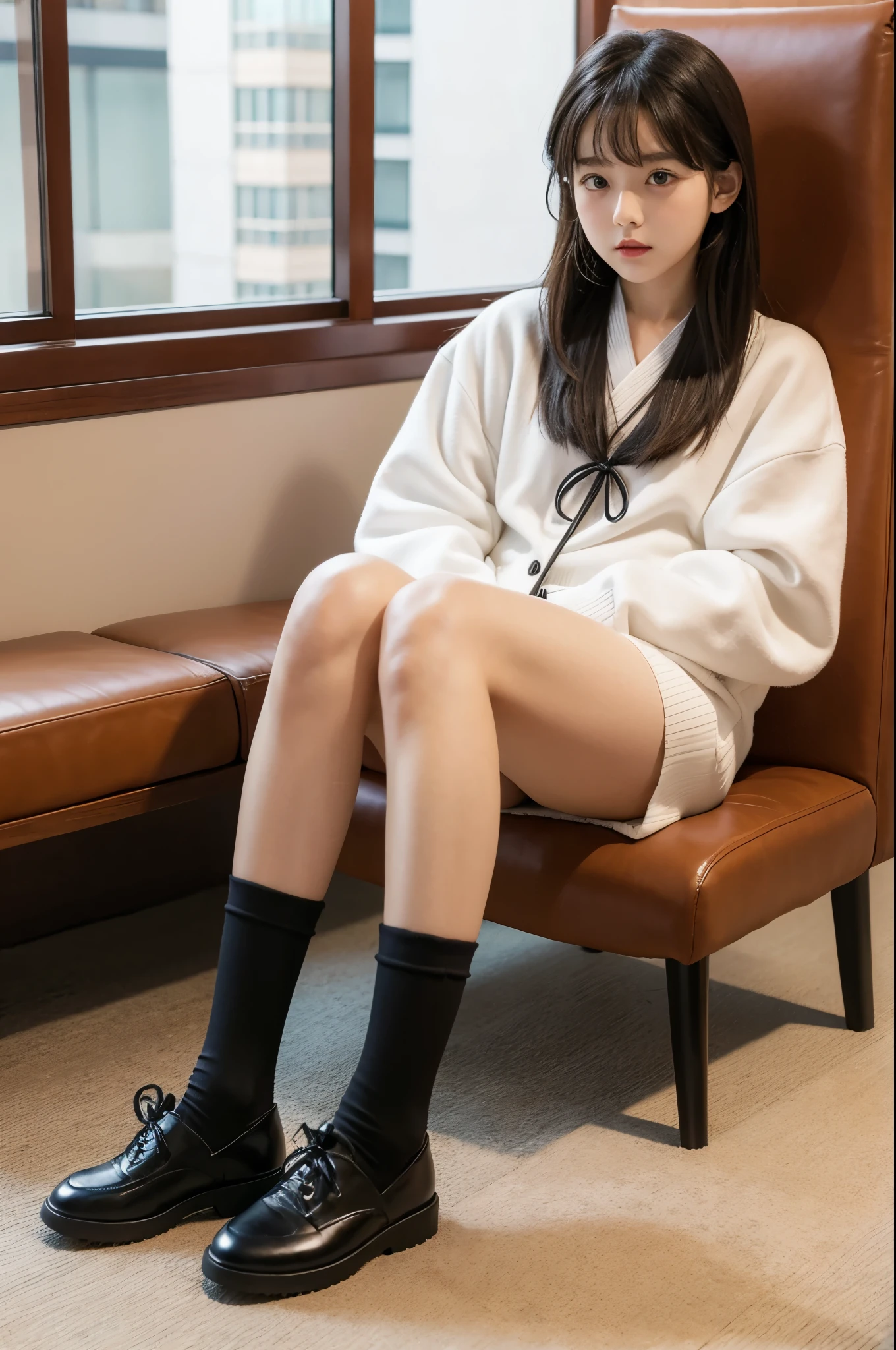 Calf socks、校服、Small leather shoeow knot,s girl,Hotel