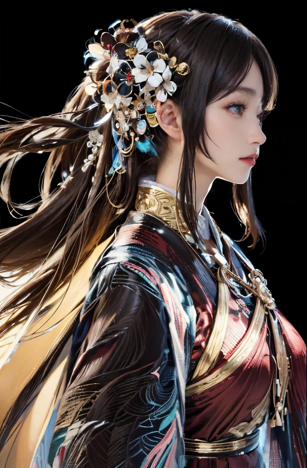 1 japanese girl, Young woman walking through a medieval Asian city, married woman, A MILF, Mature, huge stunning goddess shot, goddess of Japan, the extremely hot and sexy, powerful and huge, jaw dropping beauty, goddess of Japan, very Bigger breasts, Big ass, (Night city colored with illuminations with snow falling), ((top-quality, 8K, masutepiece:1.3)), full body Esbian, ((dark brown hair、Colossal tits:1.2)), Highly detailed facial and skin texture, A detailed eye, 二重まぶた, (looking at from the front), From knee to chest,Slender body,Smiling (hair messy, asymmetrical bangs),