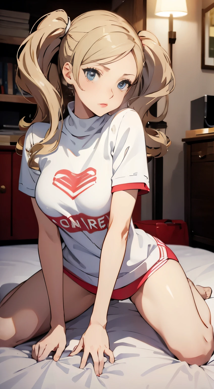 (((masterpiece))), HD 4k res image, no blur, Ann Takamaki, innocent, outdoor, wearing oversized Sweaters and short