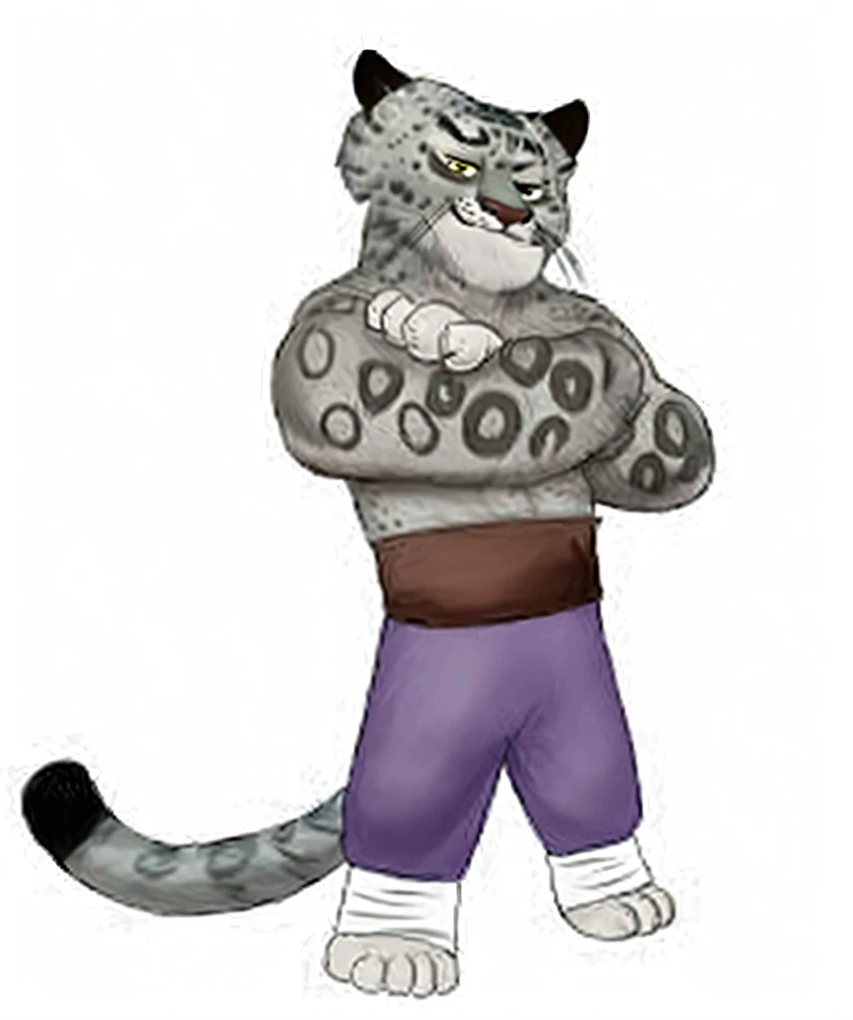 adicionar qualidade ao desenho, Tai Lung in battle stance