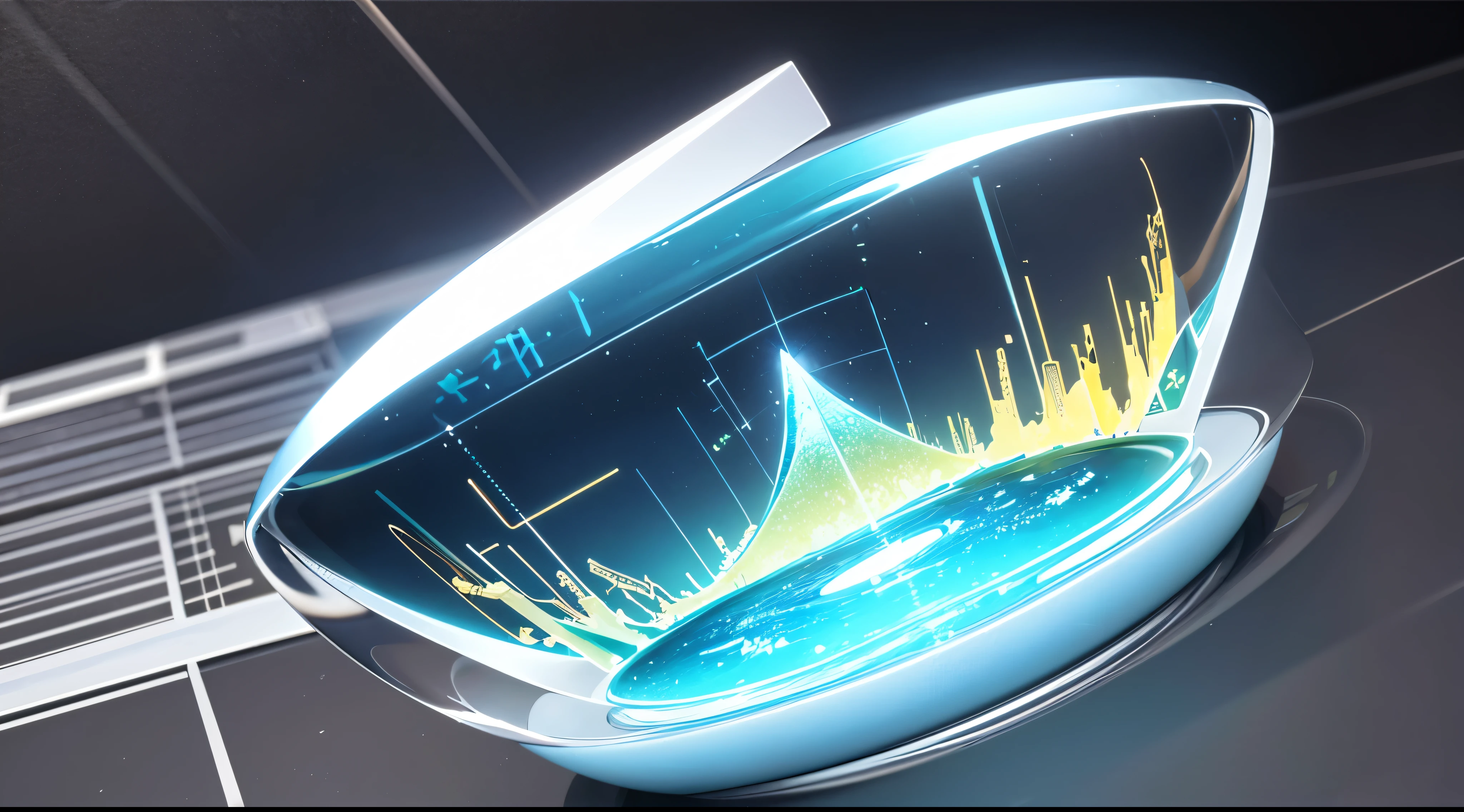 Engaging 3D visualization featuring stunning graphs、glinting