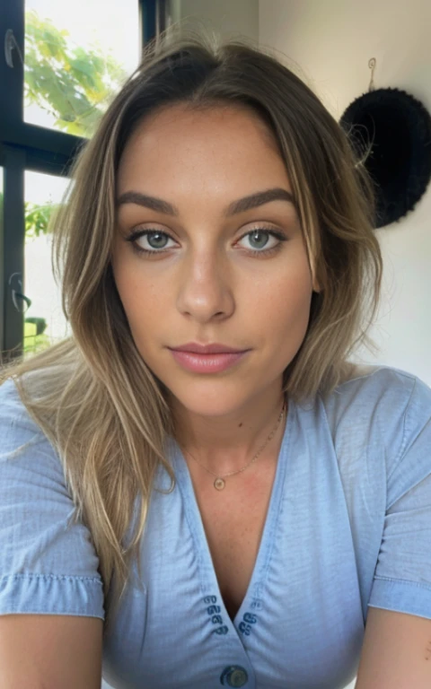 (Hélène Lovista) Photo d’une belle belle femme, 24 ans, corps parfaitement ajusté, gros yeux bleus , longs cheveux blonds venteux en désordre, yeux bleus , Visages blonds reflets, Détailée seductive eyes, porter une blouse sociale, boire du café, Mocachino, avec arrière-plan flou, chef-d'Un travail de la plus haute qualité, photoréaliste, Détailée, 8k, Hdr, faible profondeur de champ, Lumière large, contraste élevé, contre-jour, fleurir, Lueurs lumineuses, aberration chromatique, mise au point nette, photo couleur RAW