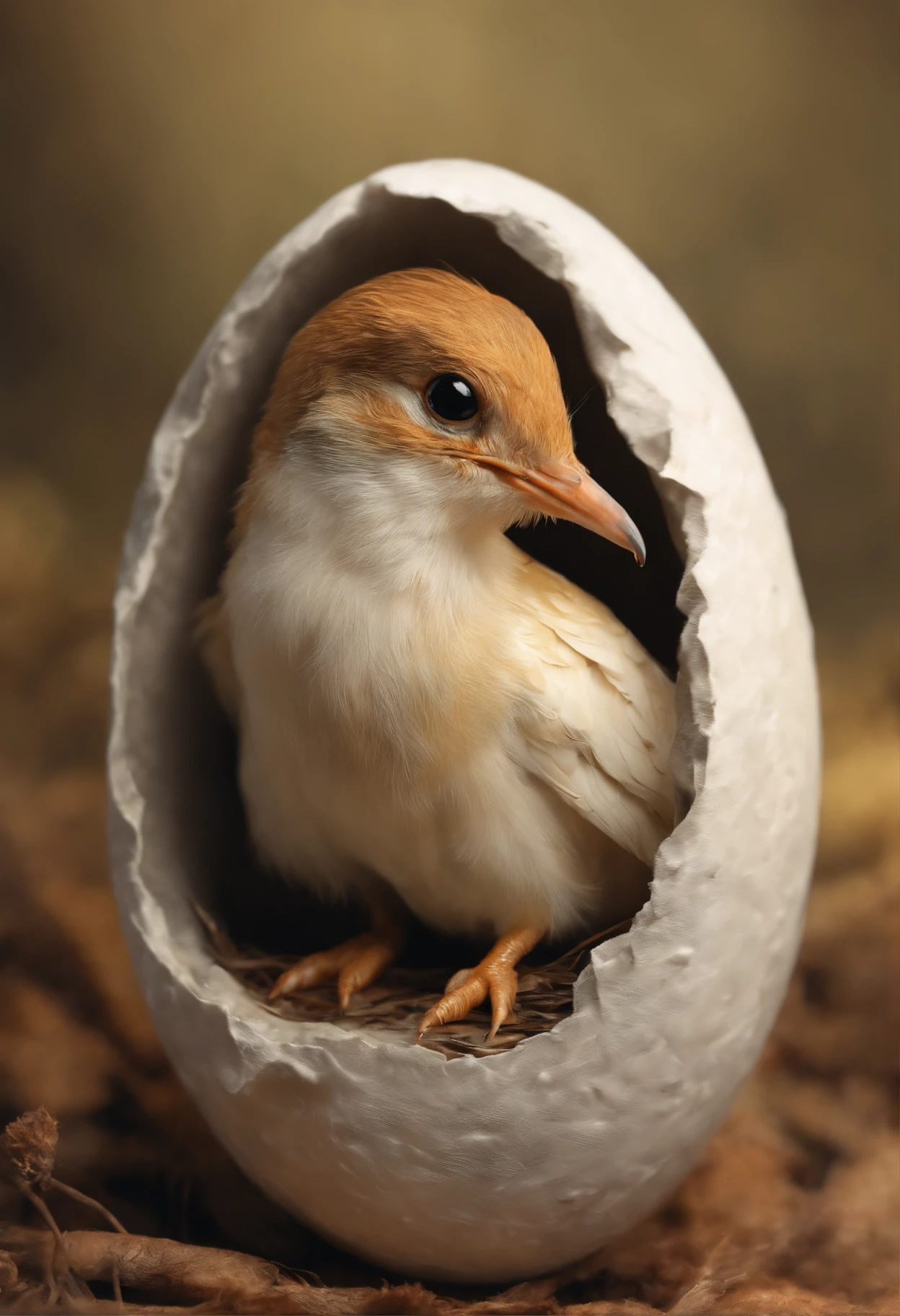真实感, a painting, Fantastic tale, Christmas style, John Tolkien style, Small painting by Jean-Baptiste Monge, ,little bird sitting in a white eggshell, A Newly Hatched Dragon, ultra realistic 3d illustration, portrait shot, Realistic paleoart photography, extreme close up portrait, closeup portrait shot, highly realistic photo, based on Bob Eggleton, hyper realistic render, hyper realistic render, hyper realistic render, close up portrait shot, adorable digital painting, ultra realistic picture,Jean-Baptiste Monge, anthropomorphic --ar 2:3 --testp -optimistic; Straight hair