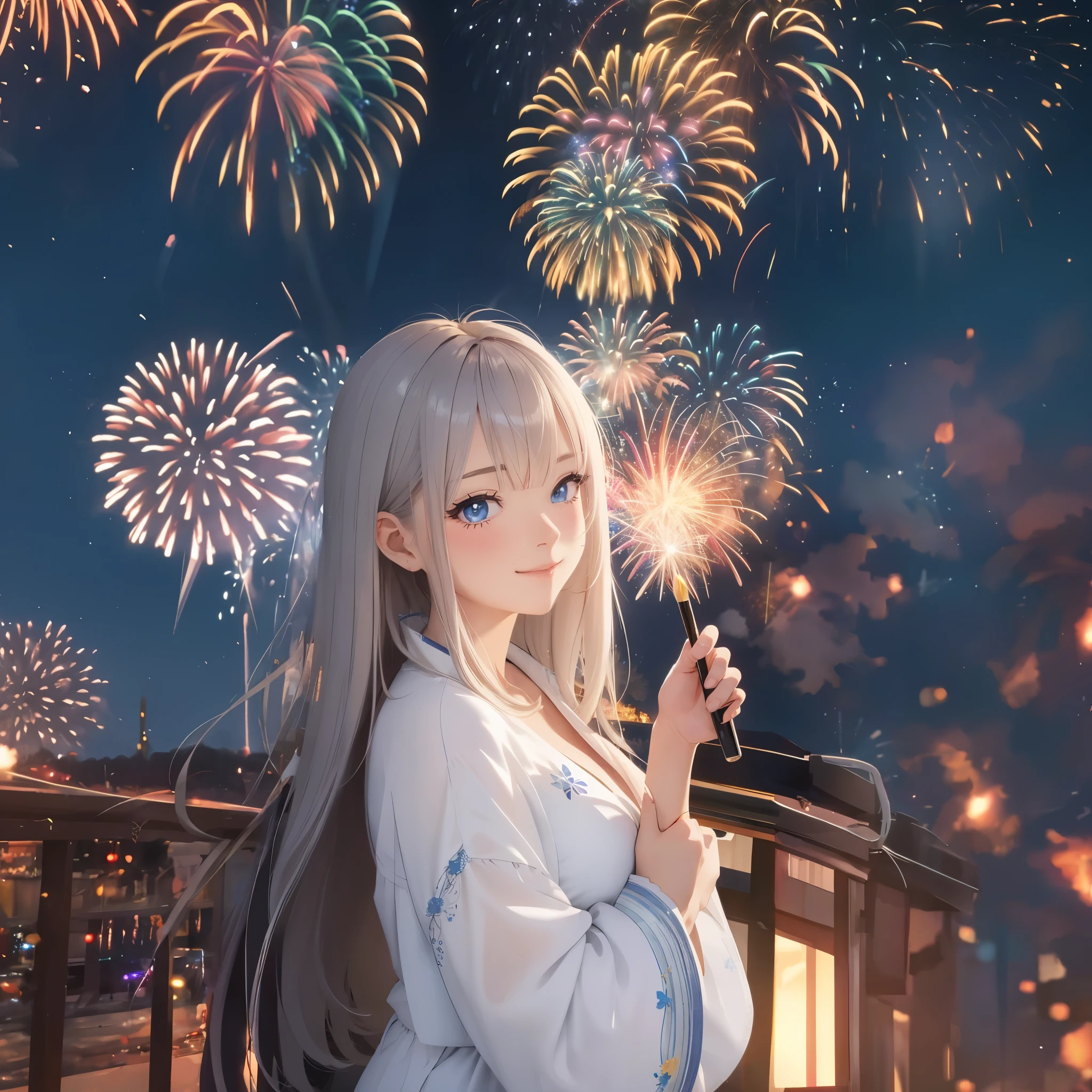 fireworks at night