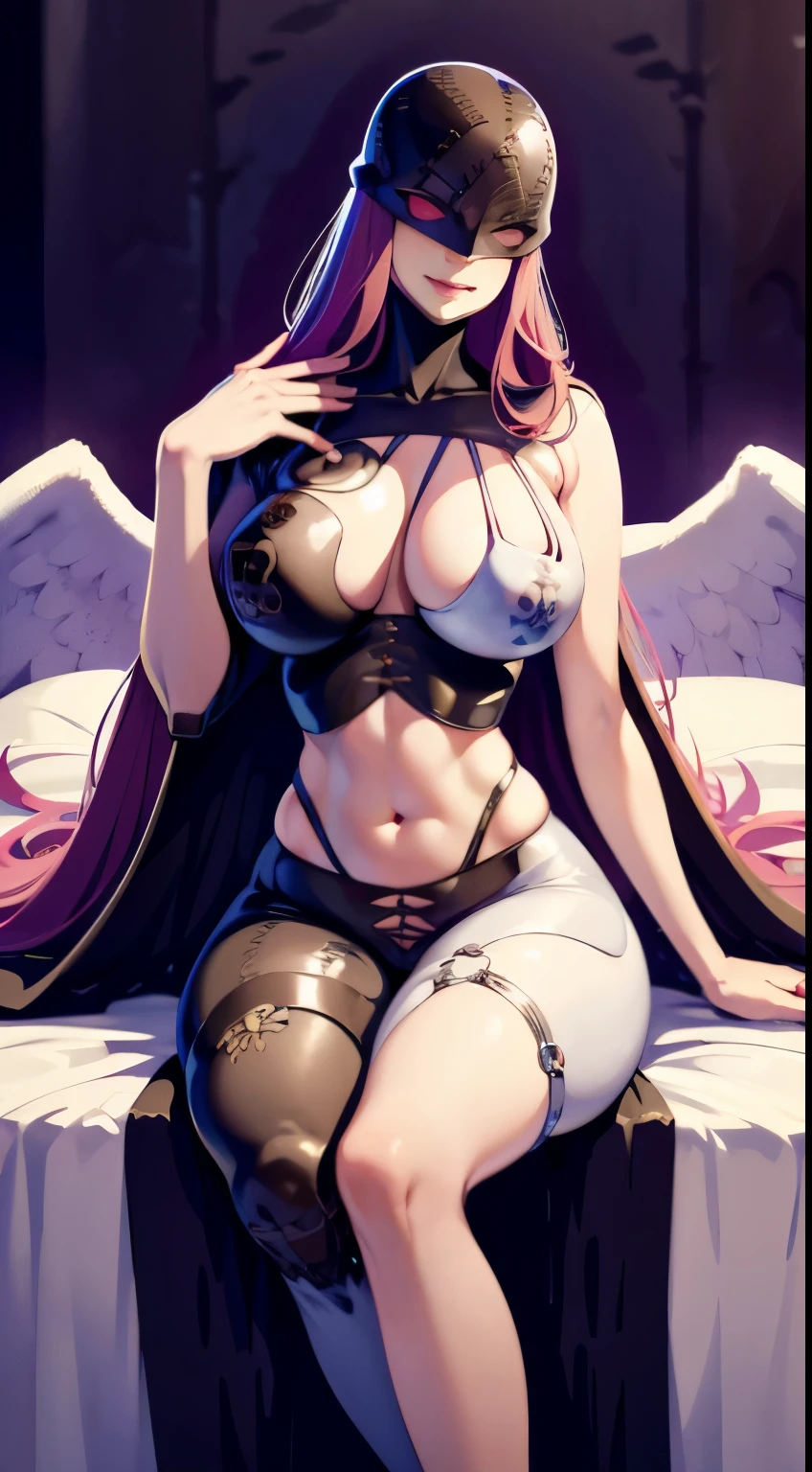 Angel Beast，1个Giant Breast Girl，beaturiful body, Huge curves, thicc, full bodyesbian,women medieval clothes, long  skirt, robe, long  skirt, pullover，Chopping, hair adornments, Be red in the face, Navel incision, pelvis curtain, cross reins,sitted,Bare legged, , Bedrooms,tmasterpiece,Best quality,jpn,hand sign,_hand sign,1 Sister,Be red in the face了,Avak,Tongue rest_go out, Best quality at best, hyper-high detail, squatt，Lie down，Spread your legs apart，No underwear，see-through transparent clothes，Superbly detailed eyes，Get up，