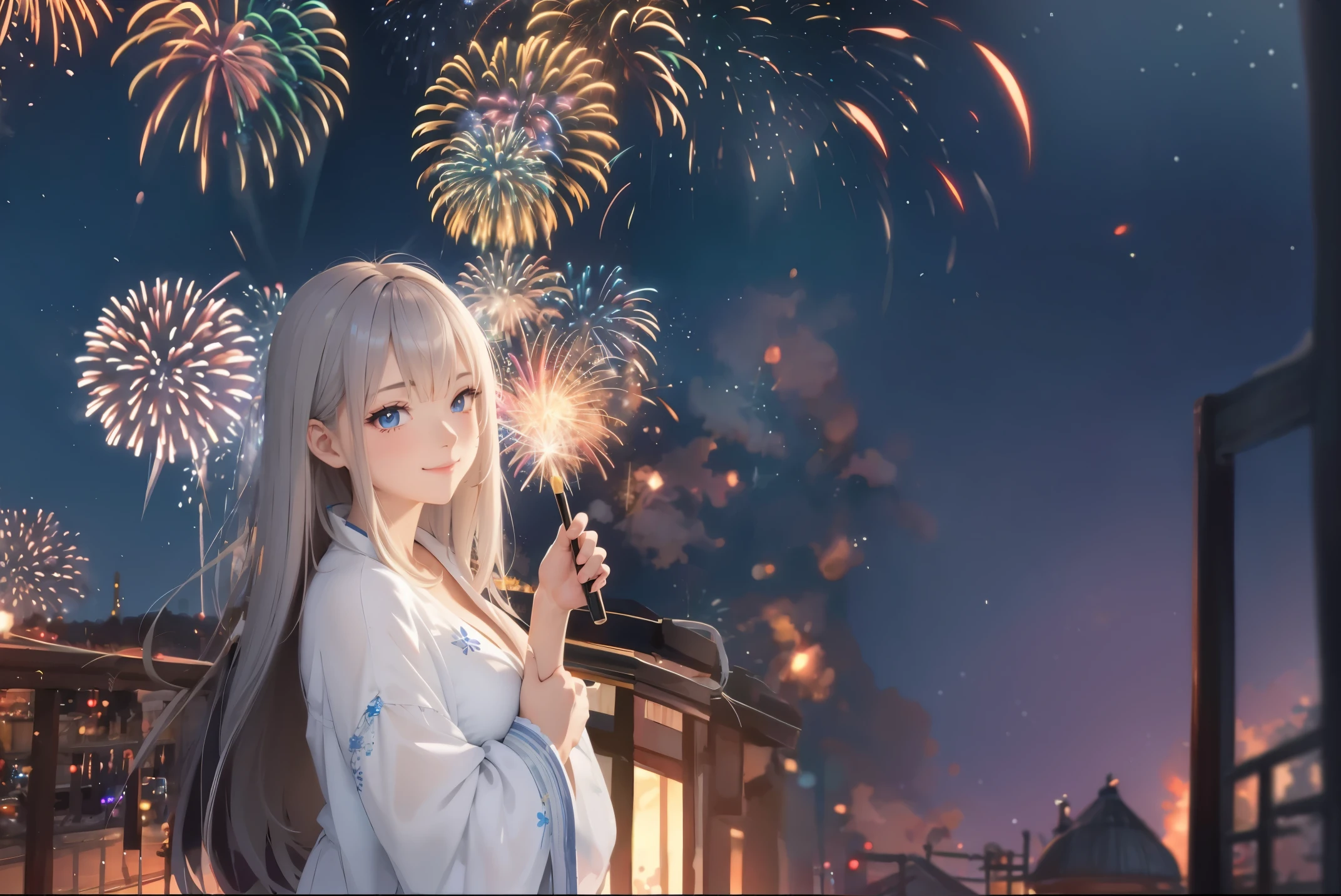 [ fireworks in the sky ]!!, Anime art wallpaper 4k, Anime art wallpaper 4k, Anime art wallpaper 8 K
