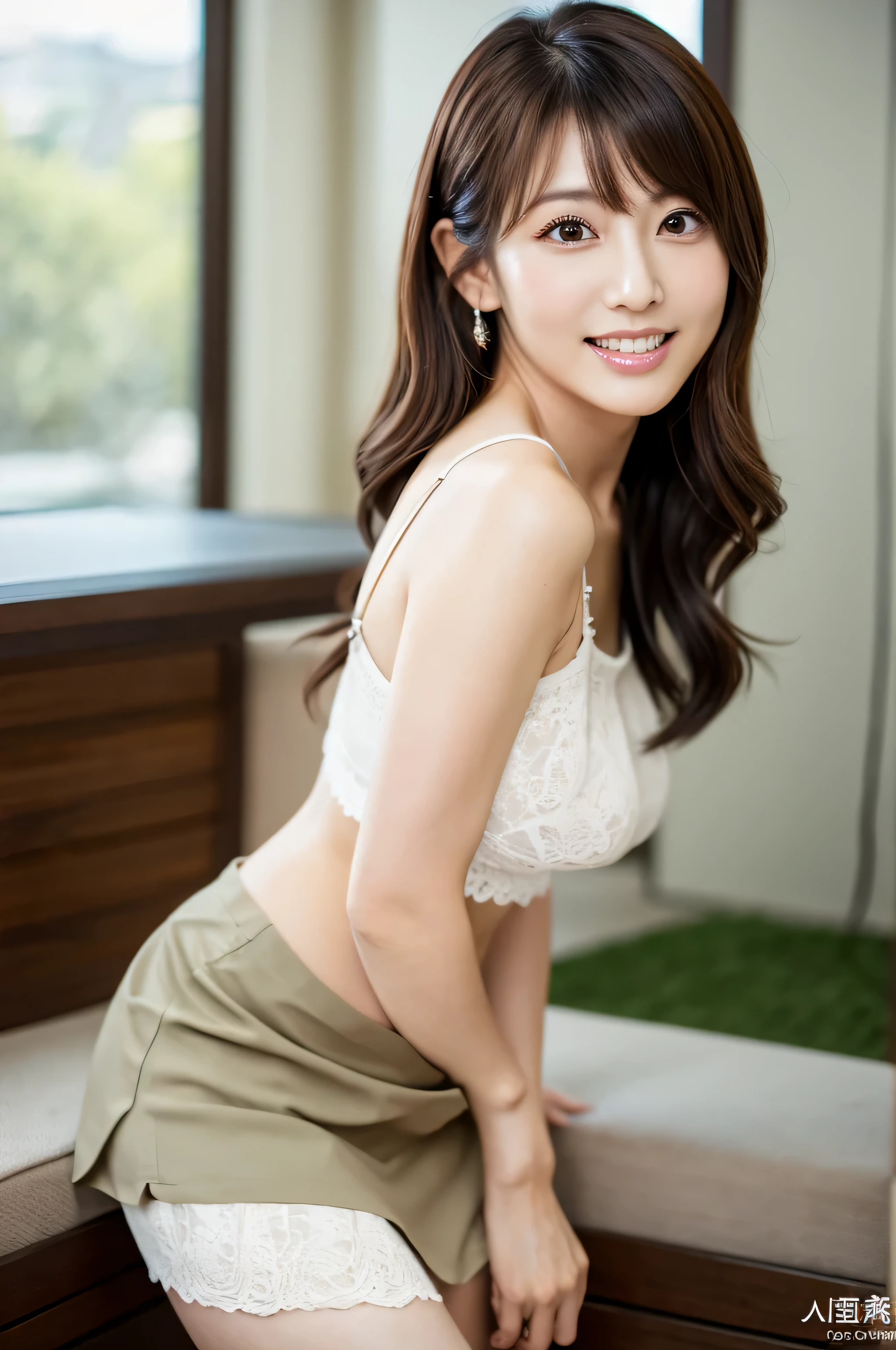 (white panties:1.3),18 year old girl,(tight skirt:1.3),(Looking directly at Viewer:1.3),(realistic silk panties:1.3),denim skirt,(Big eyes:1.2),(double eyelids:1.3),(long eyelashes:1.2),(Extremely beautiful face, Beautiful lips, Beautiful eyes),(big smile:1.3),(happy smile:1.3),masterpiece, Raw photo, Best Quality, Photorealistic, Highly detailed CG Unity 32K wallpaper, intricate detailed face, ((Ultra detailed skin)) , Cutest Pretty Japanese girl, Super Idol, Clear eyes, (Big eyes:1.2), thick thighs, balanced elegant face,(small mouth:1.1),drooping eyes