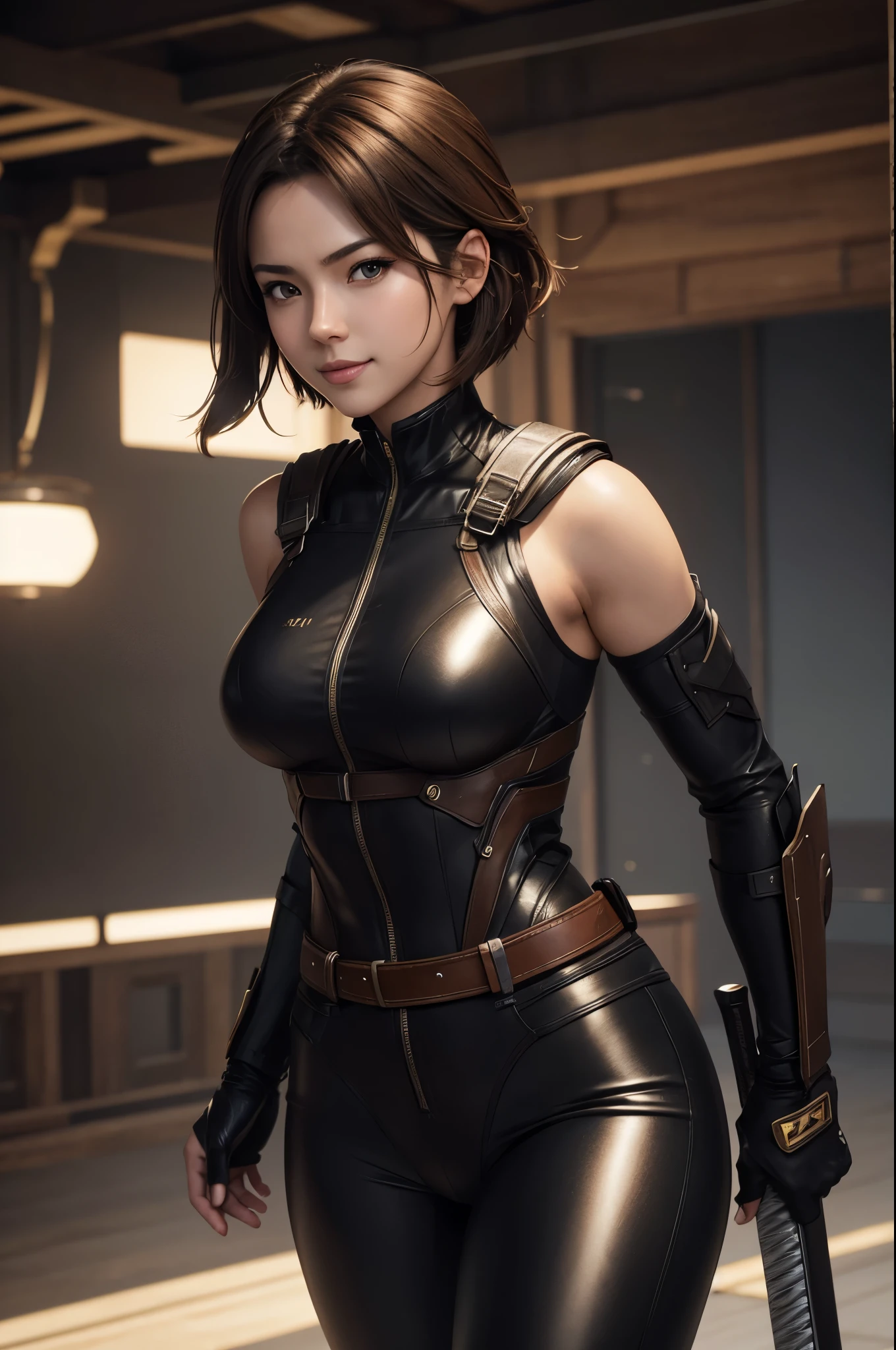a sexy soldering woman, soldering iron, sparks, electric circuit, industrial setting, dramatic lighting, cinematic angle, photorealistic, hyper detailed, award winning digital art, intricate machinery, glowing metal, molten solder, delicate hands, intense expression, (best quality,4k,8k,highres,masterpiece:1.2),ultra-detailed,(realistic,photorealistic,photo-realistic:1.37),cinematic lighting,dramatic atmosphere,mesmerizing,striking pose,intense focus,alluring gaze