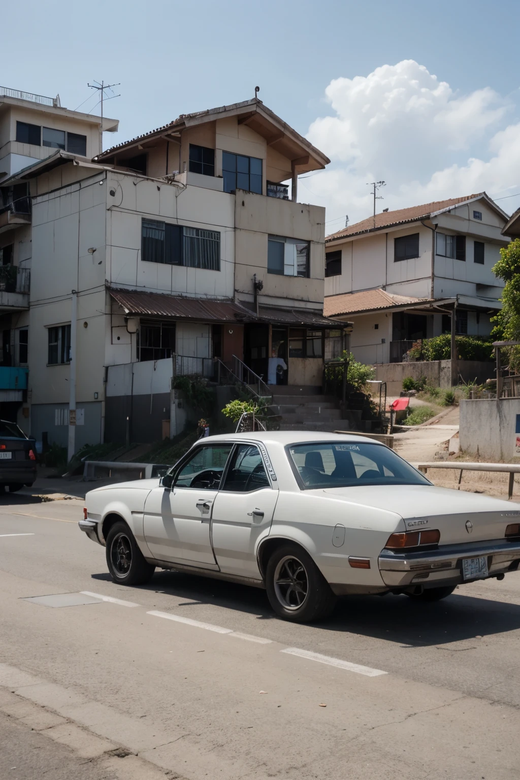 Fundo favela,muitas pessoas,Alguns carros,parque.