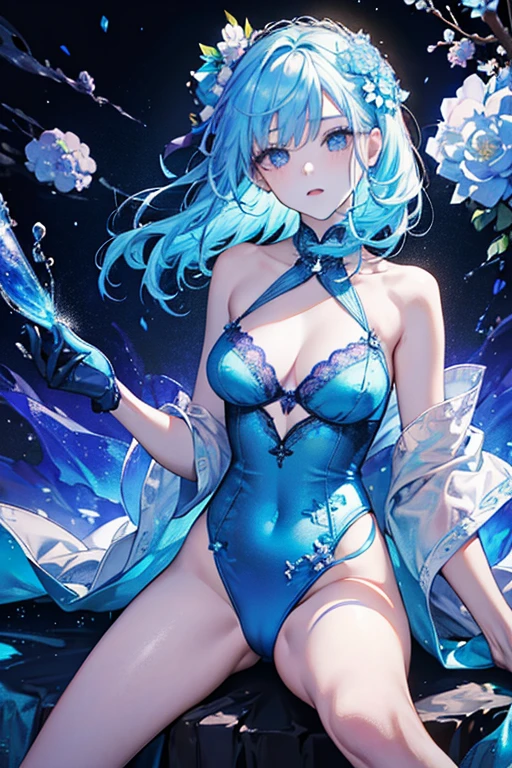 Delicate beautiful face and eyes,focus on face, Deep sea background,masutepiece,Detailed Splash Water, beautiful detailed water, Shock sensation, (Real: 0.5), Original 2 High Saturation, (Surrounded by colorful splash spots), multicolored bubbles, glasser maid))、泡のあるIridescent backgroundの接写, ethereal rainbow bubbles, Bokeh iridescent accents, Bokeh. iridescent accents, Rainbow BG, Colorful refracted glow, soft rainbow, shiny colorful, Sparkling sky, colorful backdrop, Iridescent background, rainbow bubbles, Colors of Heaven, Glitter background, ethereal rainbows, Background pastels, background is heavenly、Close up of a pile of colorful plastic beads, candies, Dolces, candy, candy colors, candy pastel, candy decorations, lollipops, gummy candies, Made by Lollypops, made of candy and lollypops, Dolce, candy treatments, gumdrops, lollipop, made of candy, candy land, jello, everything is made of candy, whirlpool、Alphafie woman in blue dress and stockings sitting on bed, translucent dress, beauty lingerie, iridescent shiny Sheer lingerie, translucent silky dress, pale-blue, wavy lingerie, sexy gown, Bright blue shiny lingerie, blue undergarments, Icy Blue Dress, Light blue, Pastel Blue, femme, Sheer, sky - blue dress, Wearing sexy lingerie、a close up of a woman in a purple lingerie posing for a picture, lingeries beauty, wavy lingeries, wearing sexy lingerie, laced lingerie, lingerie, sexy gown, iridescent shiny Sheer lingerie, , lingerie!!, Purple body, enticing, dark purple garments, enticingな, Sheer, sexy-S 100, seductive lingerie camisole