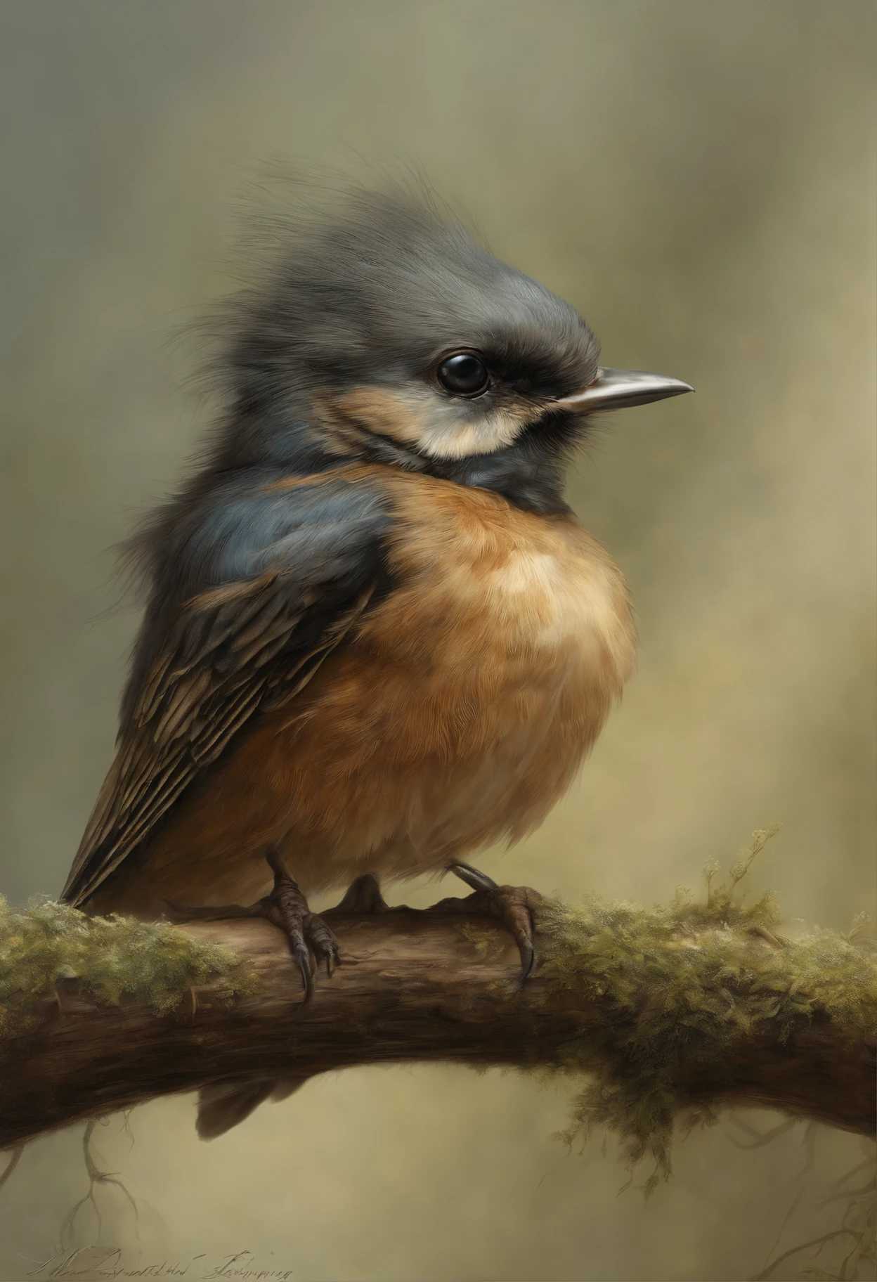 真实感, dark fantasy style, John Tolkien style, Small painting by Jean-Baptiste Monge,      little bird swallow, nestling, anatomically correctly drawn body, sitting on an oak branch,  flapping of wings, ultra-precisely drawn movement of the wings, Только что вылупившийся nestling, ultra realistic 3d illustration, portrait shot, Realistic paleoart photography, extreme close up portrait, closeup portrait shot, highly realistic photo, based on Bob Eggleton, hyper realistic render, hyper realistic render, hyper realistic render, close up portrait shot, adorable digital painting, ultra realistic picture ,The city, megalopolis, city trail, big house, glass skyscraper, Jean-Baptiste Monge, anthropomorphic --ar 2:3 --testp -optimistic;
