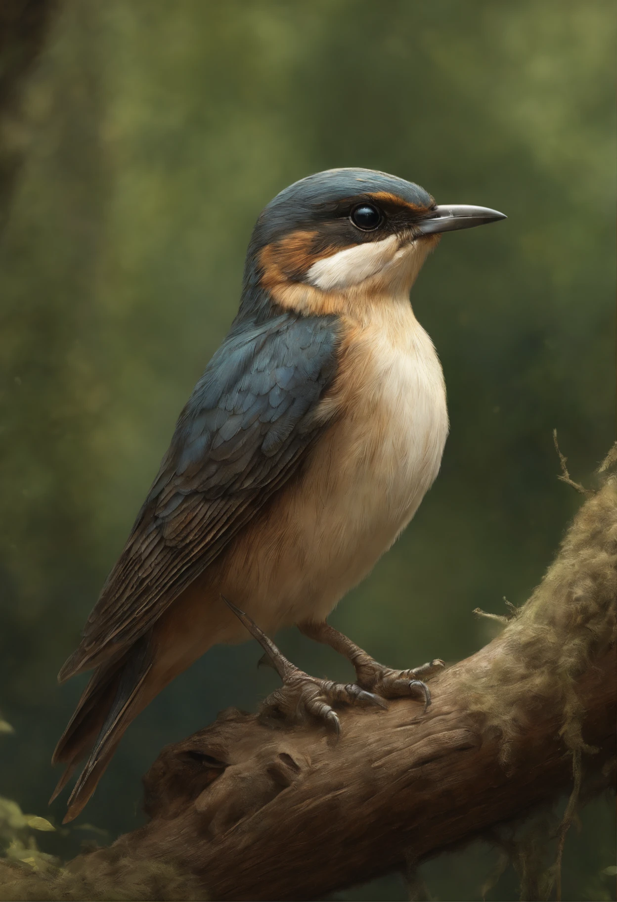 真实感, dark fantasy style, John Tolkien style, Small painting by Jean-Baptiste Monge,      little bird swallow, sitting on an oak branch, A Newly Hatched Dragon, ultra realistic 3d illustration, portrait shot, Realistic paleoart photography, extreme close up portrait, closeup portrait shot, highly realistic photo, based on Bob Eggleton, hyper realistic render, hyper realistic render, hyper realistic render, close up portrait shot, adorable digital painting, ultra realistic picture ,The city, megalopolis, city trail, big house, glass skyscraper, Jean-Baptiste Monge, anthropomorphic --ar 2:3 --testp -optimistic;