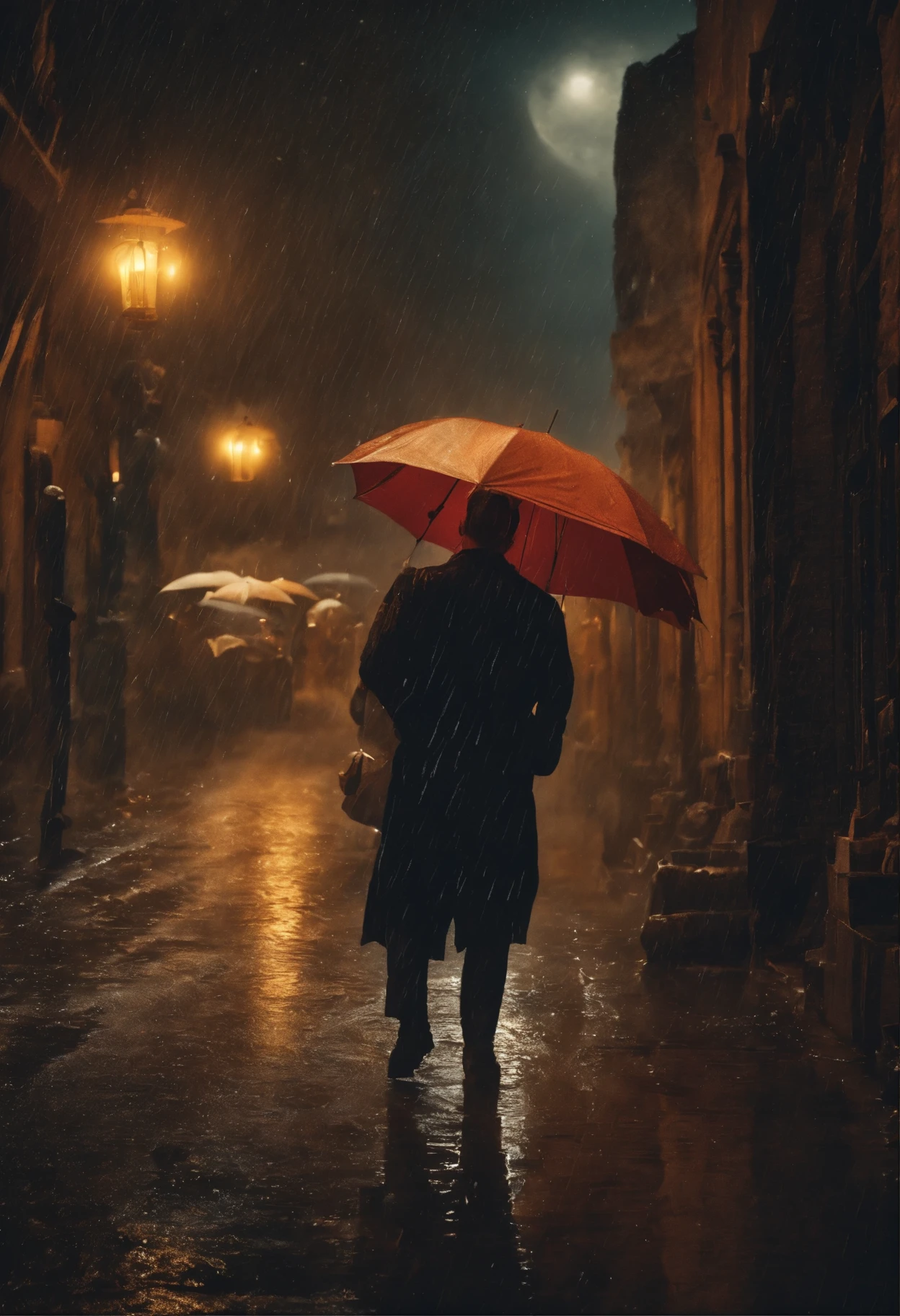 Letting the stars rain in the moonlight'we all hang out together,