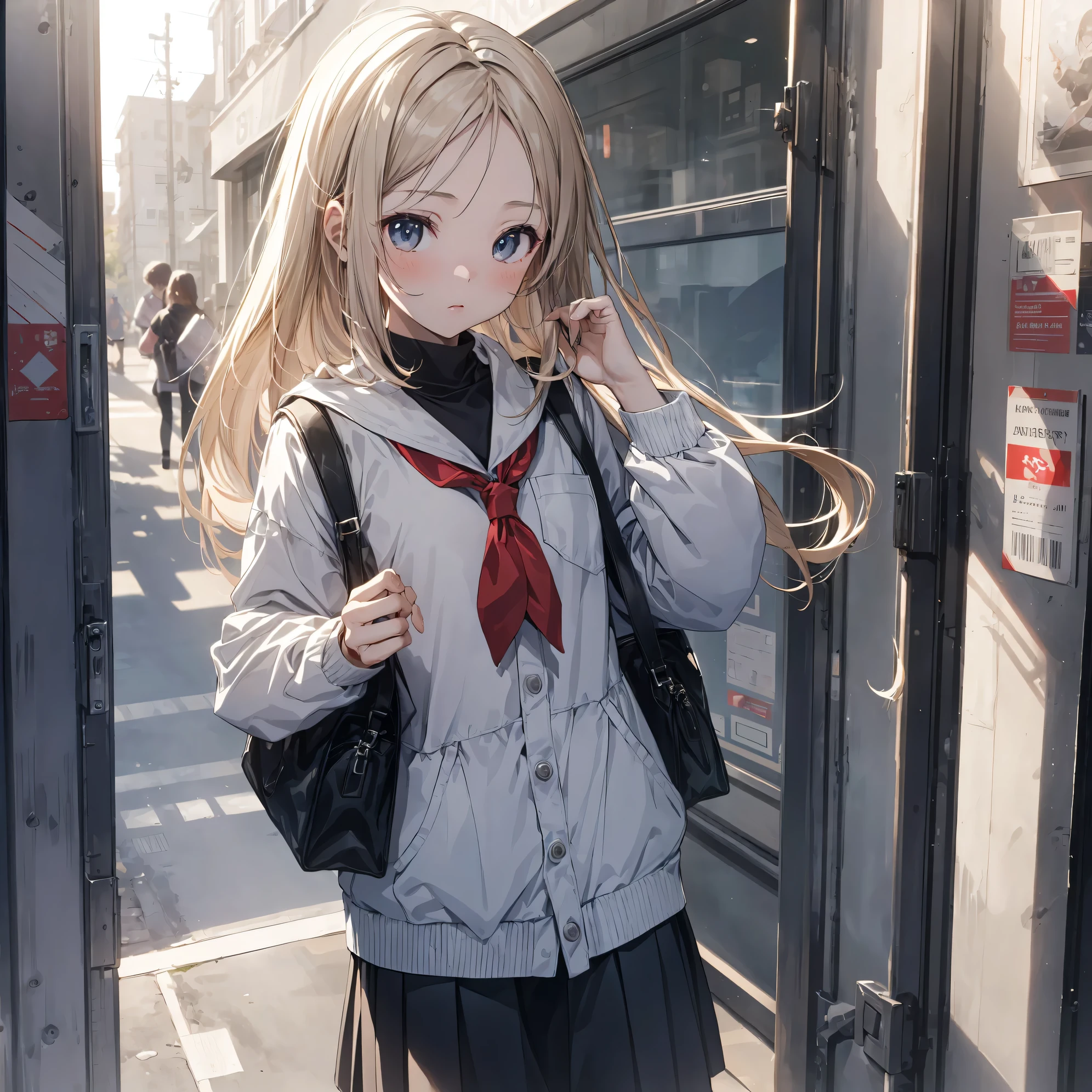 (Best Quality, 4K, 8K, hight resolution, masutepiece:1.2), Ultra-detailed, (cool and realistic,Photorealsitic:1.37), hight resolutionであり, anime moe art style, best anime 8K konachan wallpaper, Pixiv Contest Winner, Perfect Anatomy, Ultra-detailed細なスキン,BREAK,(Draw a girl sleepily walking to school. ),BREAK, 1girl in, (Solo,Lori,child,13years:1.3),Full limbs, complete fingers, a junior high school student, Androgynous attraction, Eros is fleeting, (Very short hair parted in the middle),Forehead, flat chest, Small butt, groin, Small eyes,Beautiful detailed black eyes, Well-proportioned iris and pupils, disgusted eye, hight resolution detailed hair, Sailor Uniform, Skirt, On the way to school. BREAK,Medium: Anime Art, Vibrant colors, Sharp Focus, Professional, Bokeh.
Lighting: Natural light shining a soft light on the girl, Create a warm and cozy atmosphere on your way to school..BREAK,Best lighting by famous artists, 8K,Illustration,