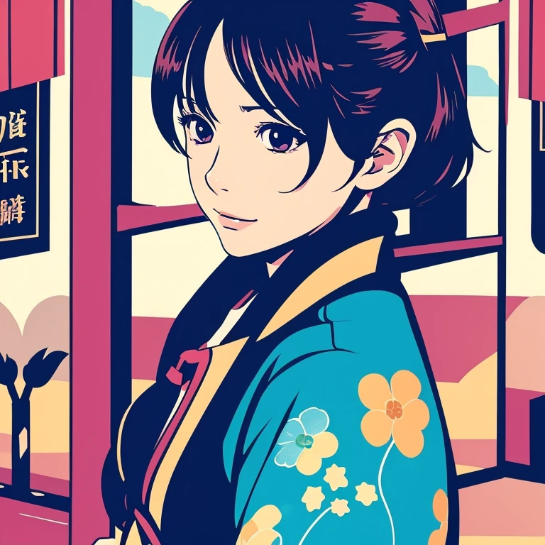 Illustration style、Showa Anime、Career Woman、No text