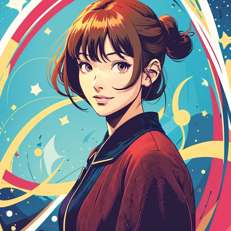 Illustration style、Showa Anime、Career Woman、No text