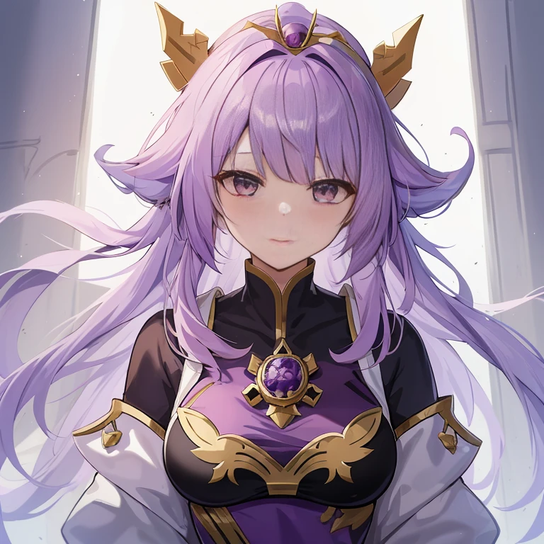 Anime girl with purple hair and a crown on her head, ayaka Genshin impact, portrait knights of zodiac girl, keqing from Genshin impact, Genshin, ayaka game Genshin impact, best anime 4k konachan wallpaper, detailed anime character art, anime goddess, zhongli from Genshin impact, Genshin impact character
