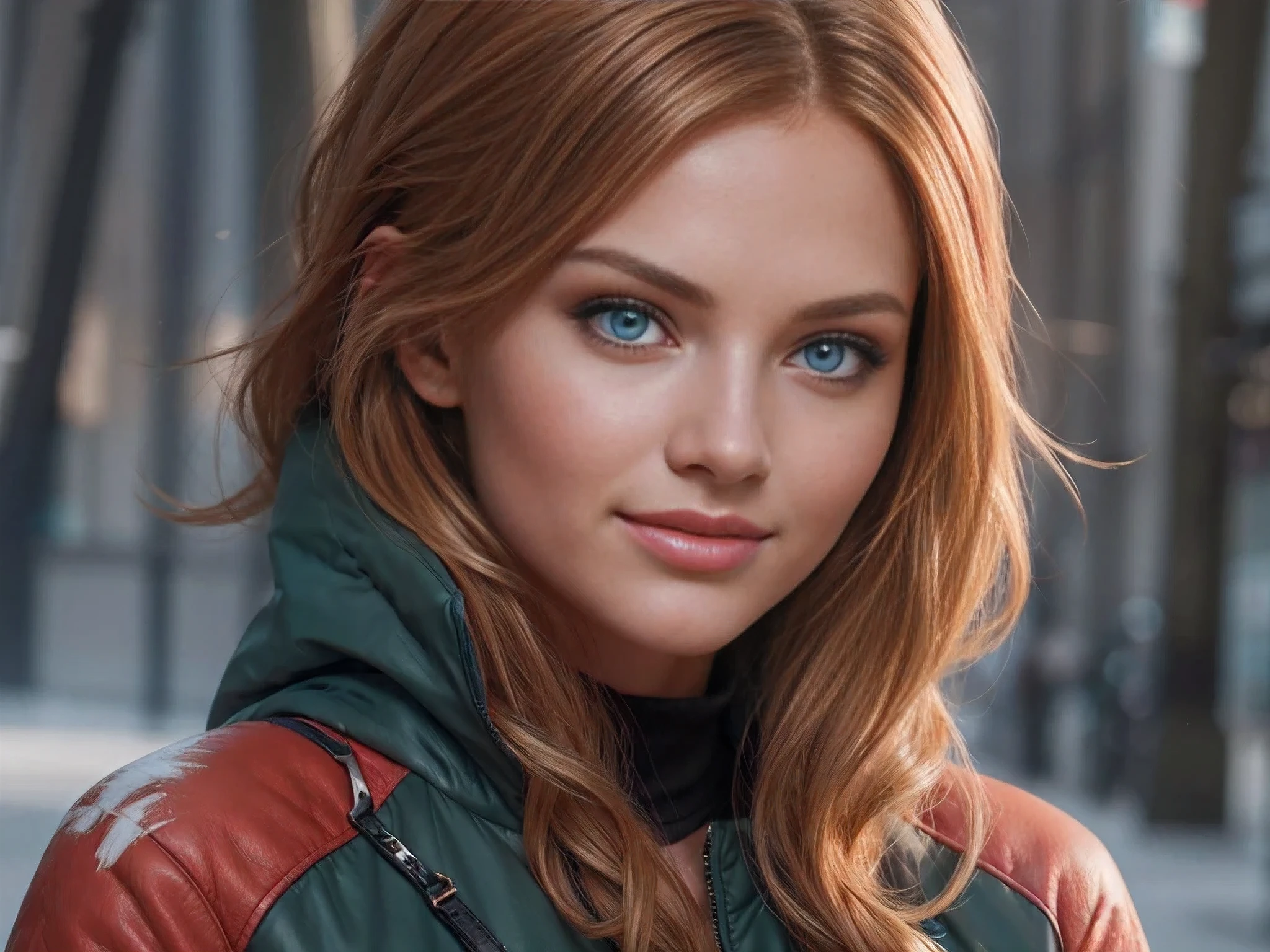 top model woman, Realistic skin,full - body, Smooth soft skin, Symmetrical facial, Photorealistic,highly detail face, Concept art, Digital Painting, ethereal, Epic, 8K, intricate details, sharp-focus, Trending on ArtStation, blonde hair, twitter #NFSW, Smile, playboy cover, I'm going to the camera, hyper realisitc, top model photo, HD-photo, blue eyes