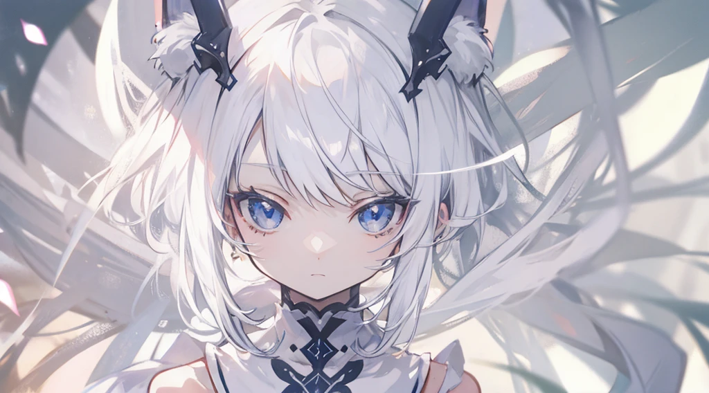 cute little、Anime Pictures、ciber、white hair