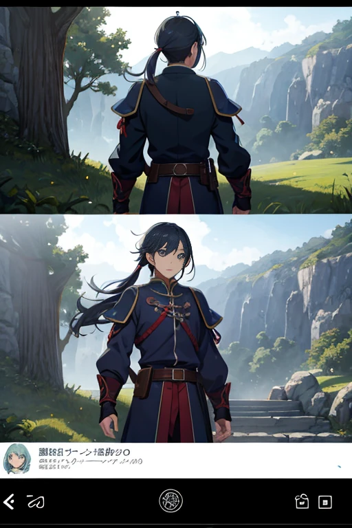 一群人站在瀑布前的anime scene, Today’s recommended anime is still, anime scene, anime movie screenshot, rpg scene, rune factory 5, Sao style anime, boromir in an anime world, Rune Factory 5 art style, cutscene clip, beautiful anime scenes, As estrelas, screenshot from the anime film, video game screenshot>