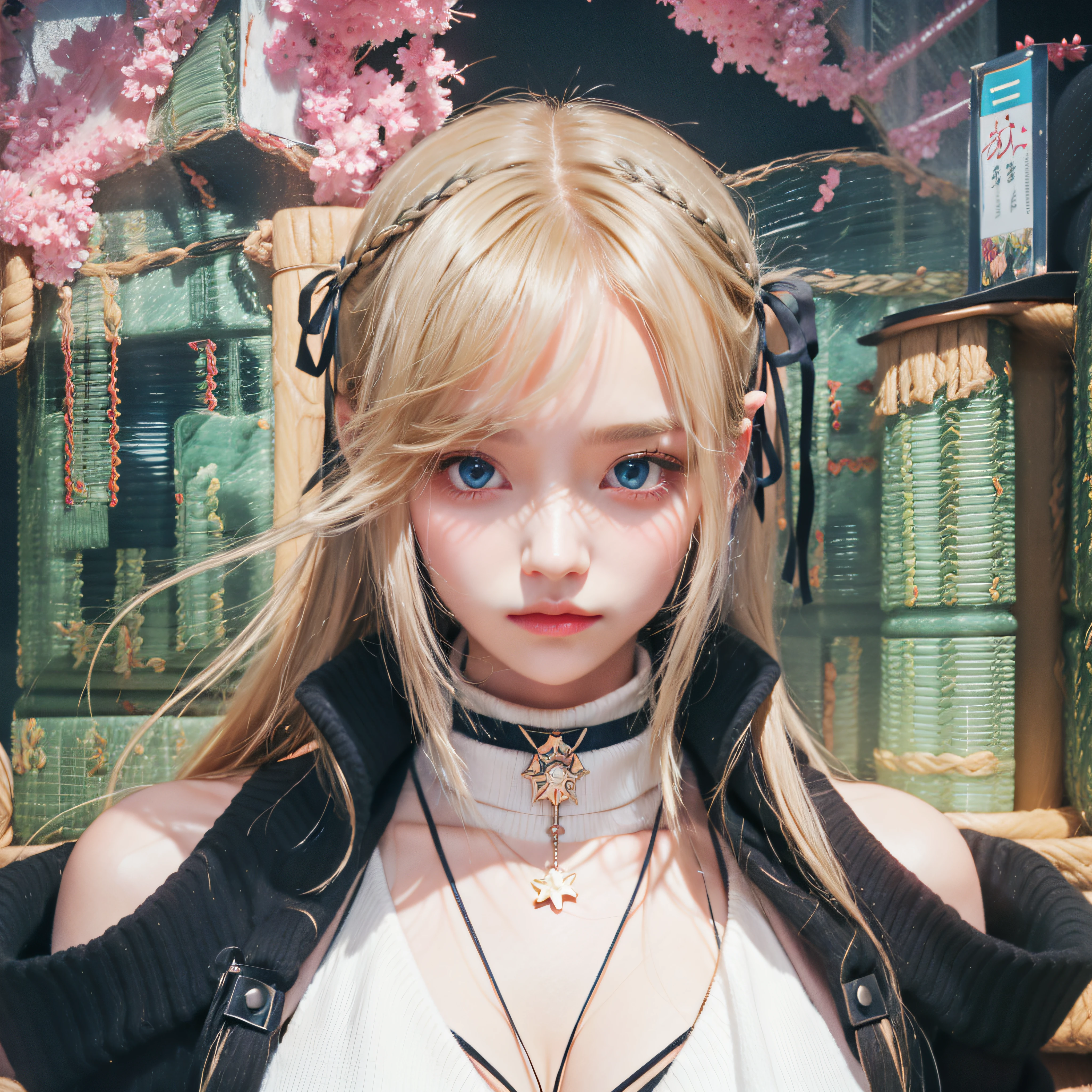 ((((Super Illustration Style:1.0)))),highest quality,Best Anime,masterpiece,Ray Tracing, Global Illumination,bound, One girl, alone, View Viewer, Cowboy Shot, Are standing,