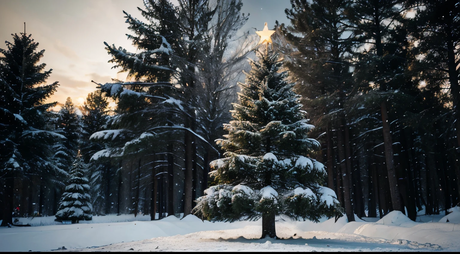 Christmas image with tree