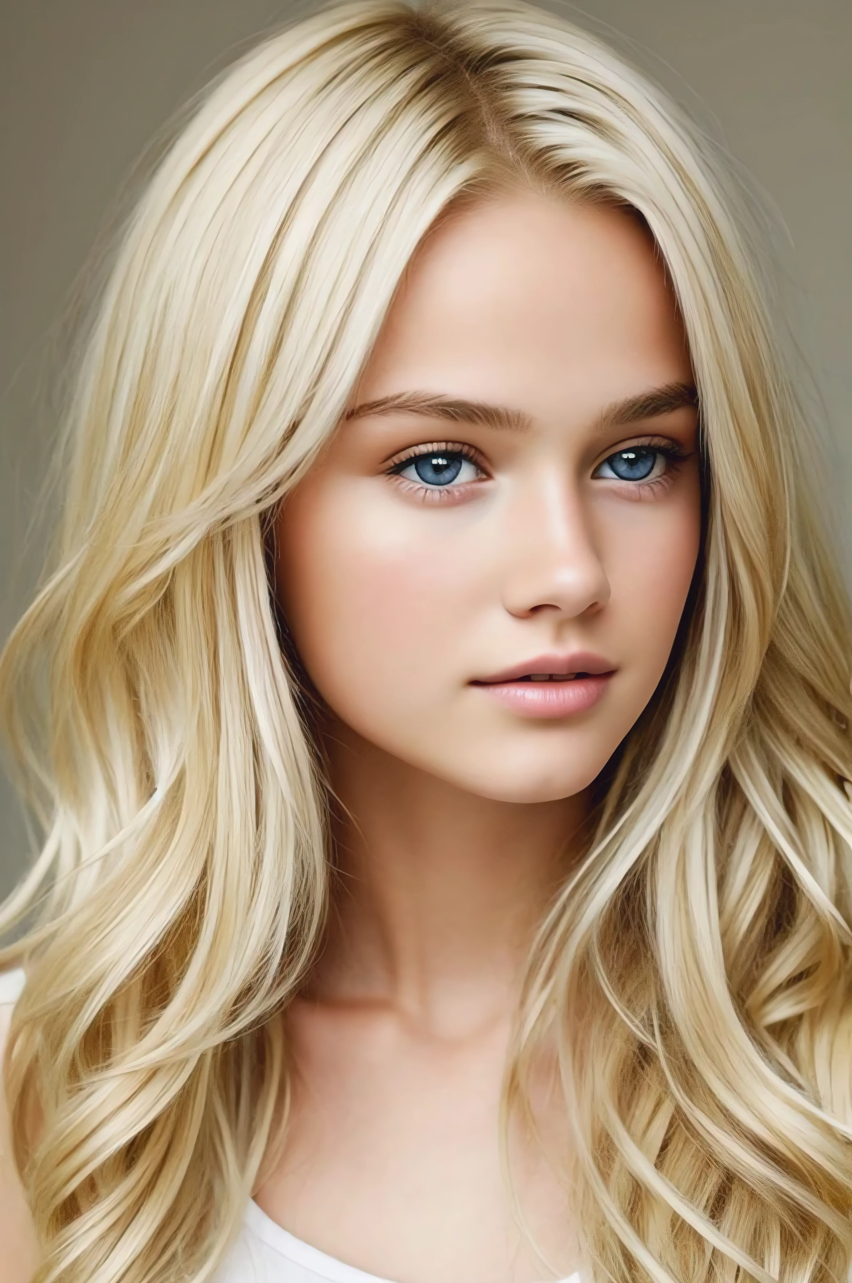 a -yeld ble girl and be very beautiful and realistic.
