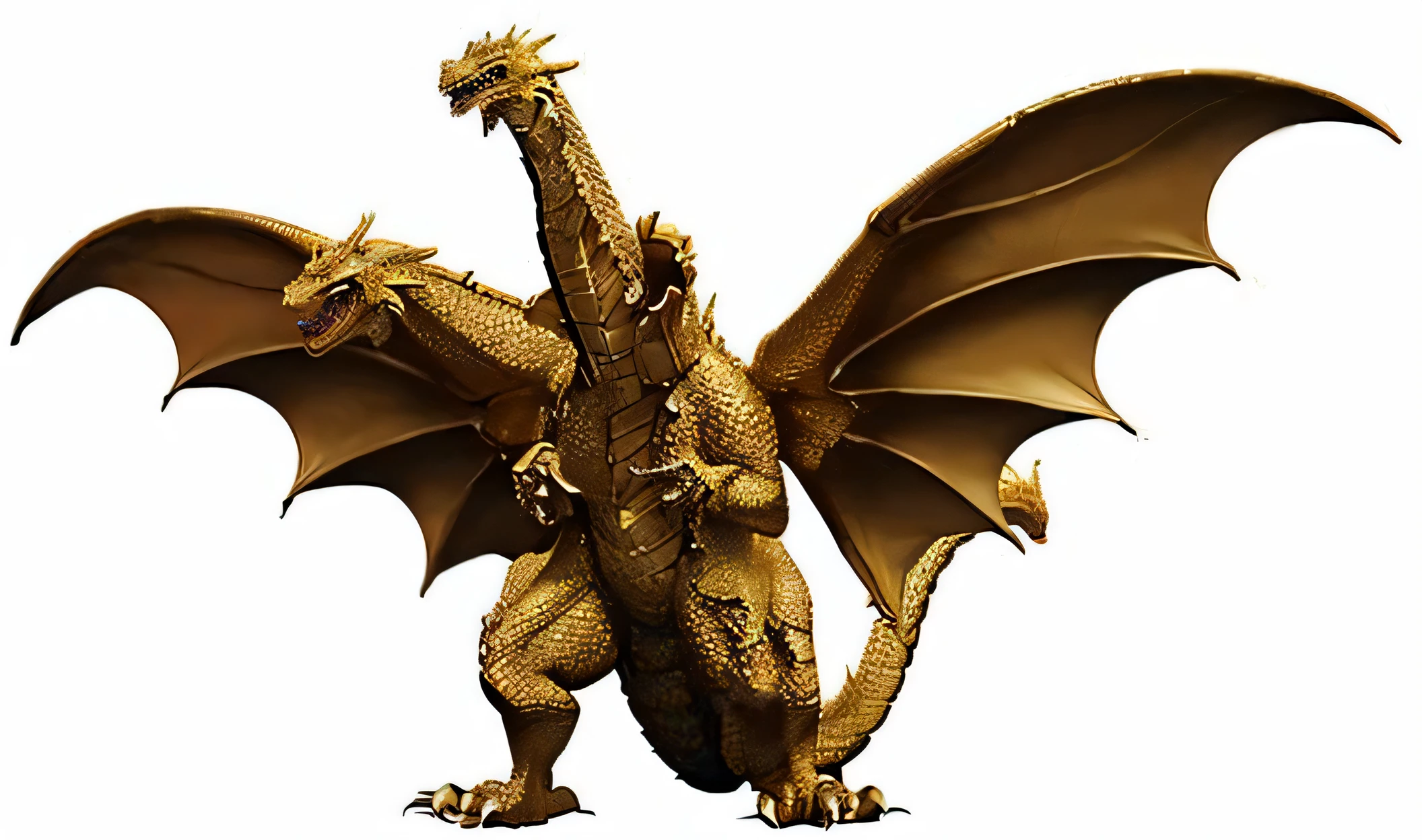 Millennium Dragon King, King Ghidorah, Golden scales, three head dragon,
