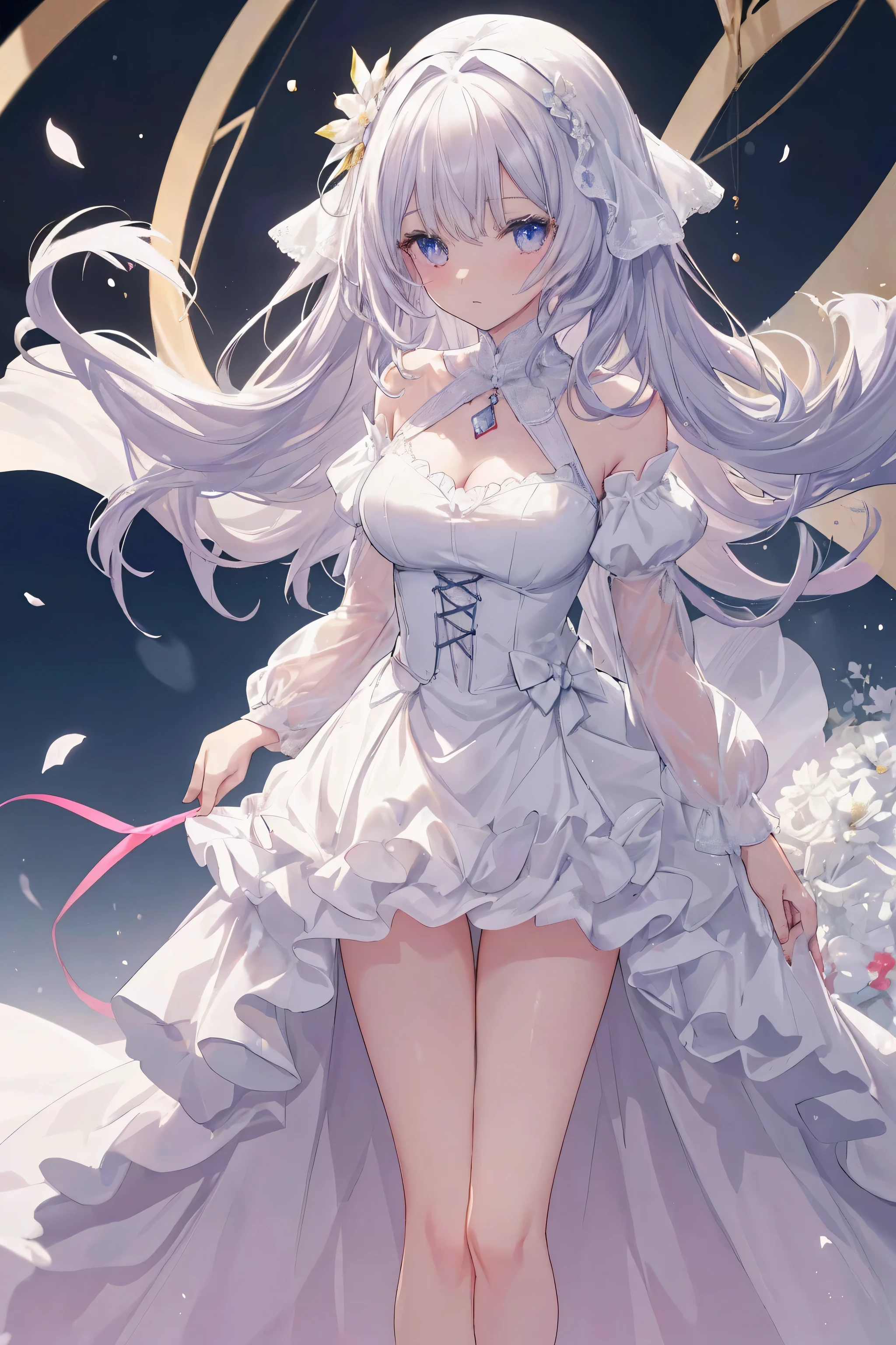 {((Anime, sur l’art, profondeur de champ, Flou de mouvement, Lumière rougeoyante, UHD, rétine, Chef-dœudansre, ccurate, anatomiquement correct, peau texturée, Super détail, high détails, de la haute qualité, Primé, meilleur qualité, Haute résolution, 16k))} . | Une adolescente en tenue légère . | Longue chevelure semblable à une noble . | Membre de la noblesse . | Entrain de boire du thé . | Collier avec un rubis . | Boucle d&#39;oreille de lune . | épingle à cheveux fleur . | Pupille écarlate . | Scène se passant dans un manoir décoré en blanc . | Fenêtre en fond ouvert . | des chats autour de la fille . | corps assez sexy, grosse poitrine . | {((Grand angle, sein conscient, Haut du corps, (Parfait_doigts:1.0), (Parfait_jambes:1.0), mieux_mains, plus_détail))}
