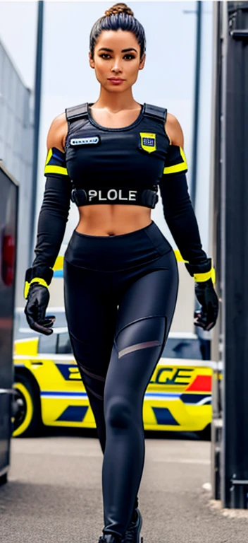 Woman police (gloves and leggings)