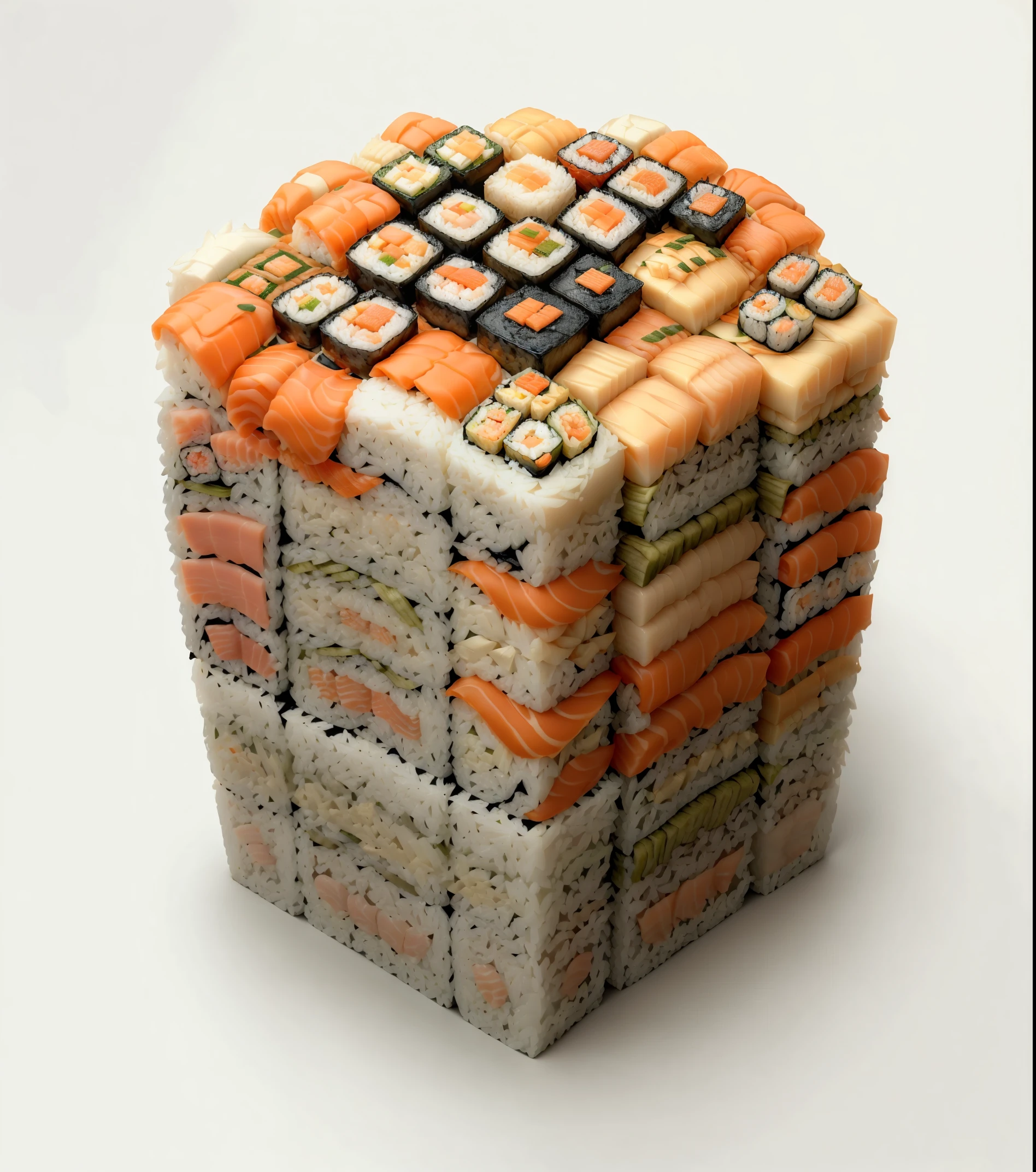 Sushi style cube