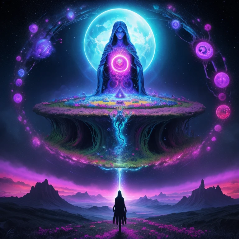 world after death, psychedelic art, spiritual,landscape