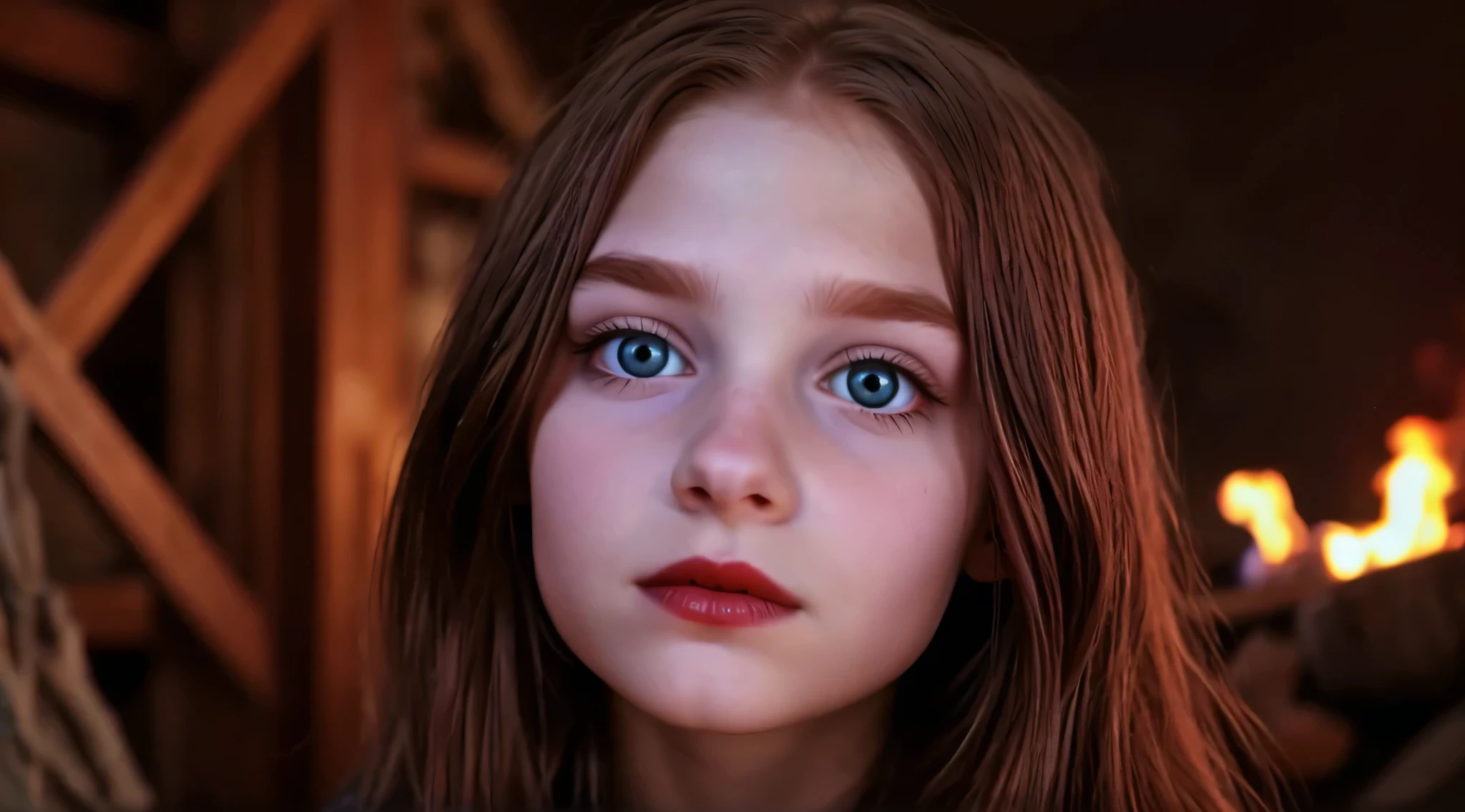 beautiful girl ALIEN CHILD, olhos brilhantes, olhos perfeitos, Fogo Vodu