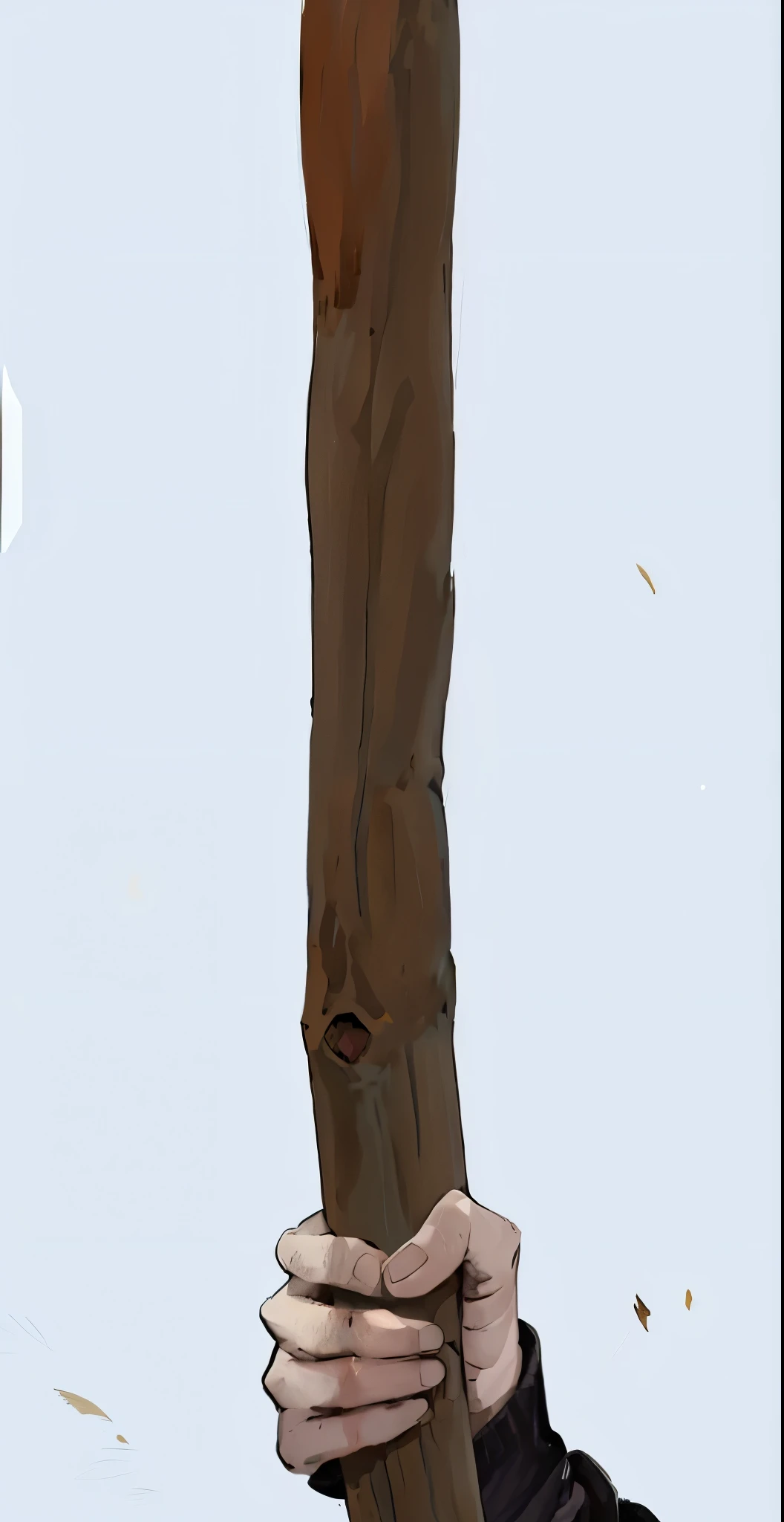 a hand of a man holding a piece of wood, long piece of wood, holding a wooden wand, single long stick, holding a thick stick, holding a magic stick, holding a long stick, holds a stick, holding a stick, a woman's hand holding a piece of wood,