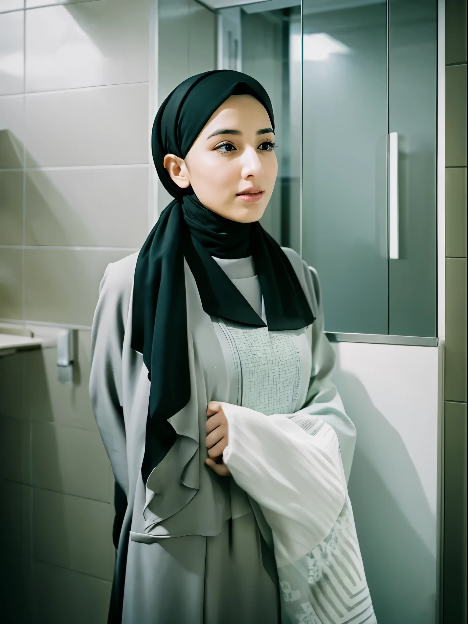 beautiful Indonesian women wearing hijabs and Muslim clothes