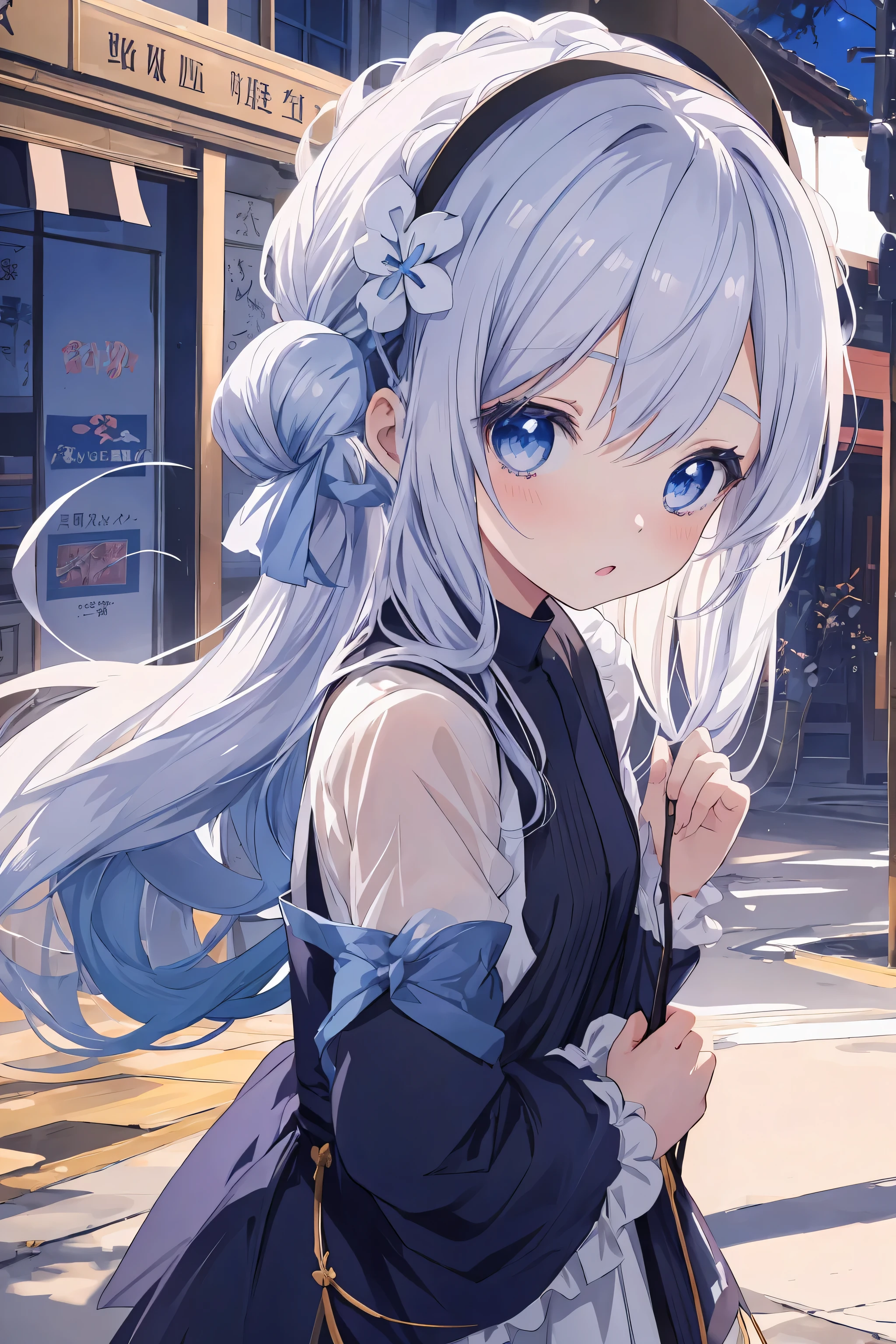 Anime Girl avec de longs cheveux noirs et des yeux bleus dans une chemise blanche, Anime Moe Artstyle, petit  sinueux, mignon anime fille, 4 k fond d’écran manga, Jolie fille d’anime, Visuel d’anime d’une fille mignonne, Belle fille d’anime, Jolie fille d’anime, anime girl, une fille d’anime, Jeune fille d’anime, (anime girl), [ Art numérique 4 k ]!!