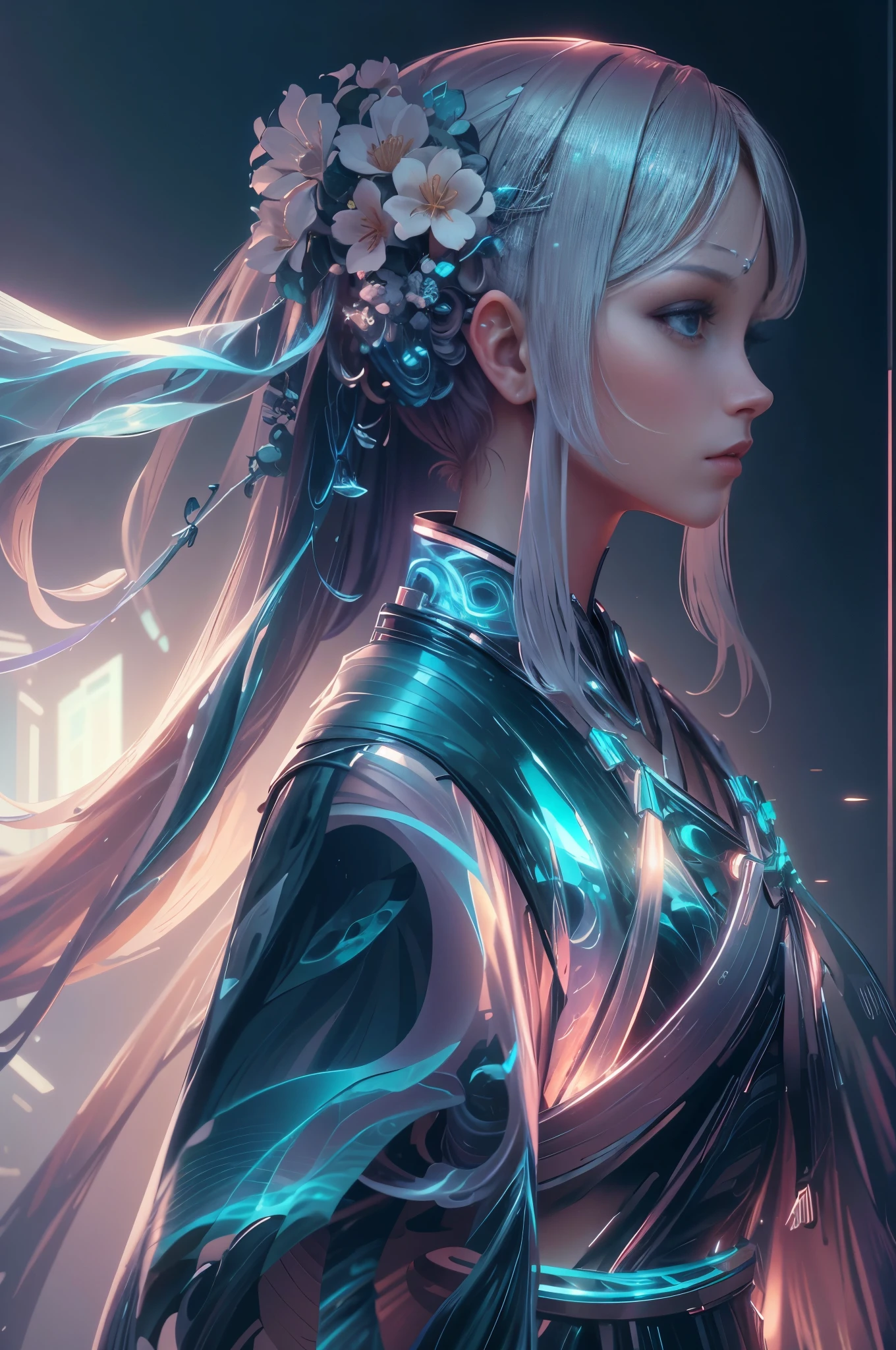 model shoot style, (extremely detaild的 CG unified 8k wallpapers),[snow mountains风景,Translucent ethereal mechanical queen,Future Queen,Mechanical joint uturistic underwater translucent palace close-up,Colorful tropical fish, Beautiful coral reef in the background,Undersea Kingdom,snow mountains,igloo, Sculpture Palace, cube room,queen's palace,Art germ, Broken glass underwater landscape)) ,Radiant Octane rendering is incredibly detailed,photography:Brandon Woelfelmist,Surreal dreams,Surreal art fantasy style,Epic digital fantasy art style,lute,HighDynamicRange,Beautiful sci-fi art, science fiction digital art插画, Digital Cyberpunk Art, science fiction digital painting, futuristic digital painting, futuristic concept art, Sci-fi deep-sea cyberpunk, The scenery in front of cyberpunk Atlantis, science fiction digital art, 先进的Digital Cyberpunk Art, Fantastic cyberpunk girl