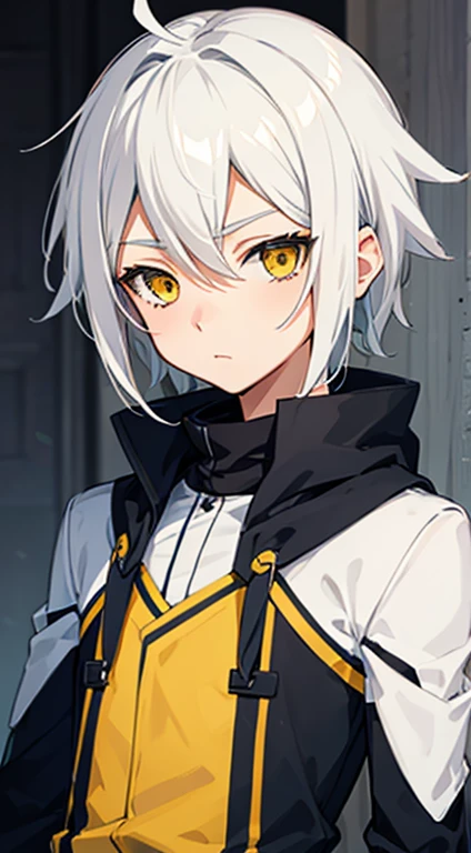 Inazuma Eleven Oc Boy With White Hair And Yellow Eyes