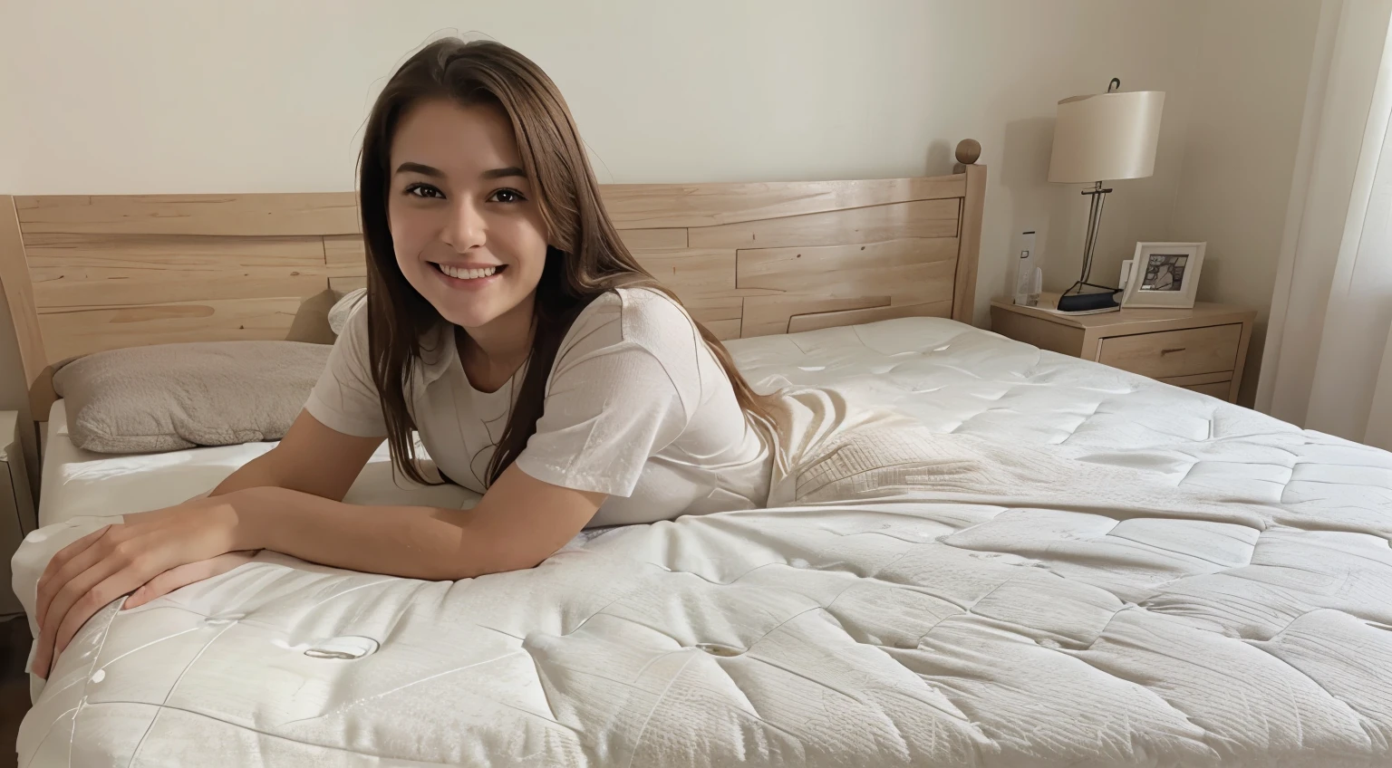 satisfied person after purchasing a quality mattress
