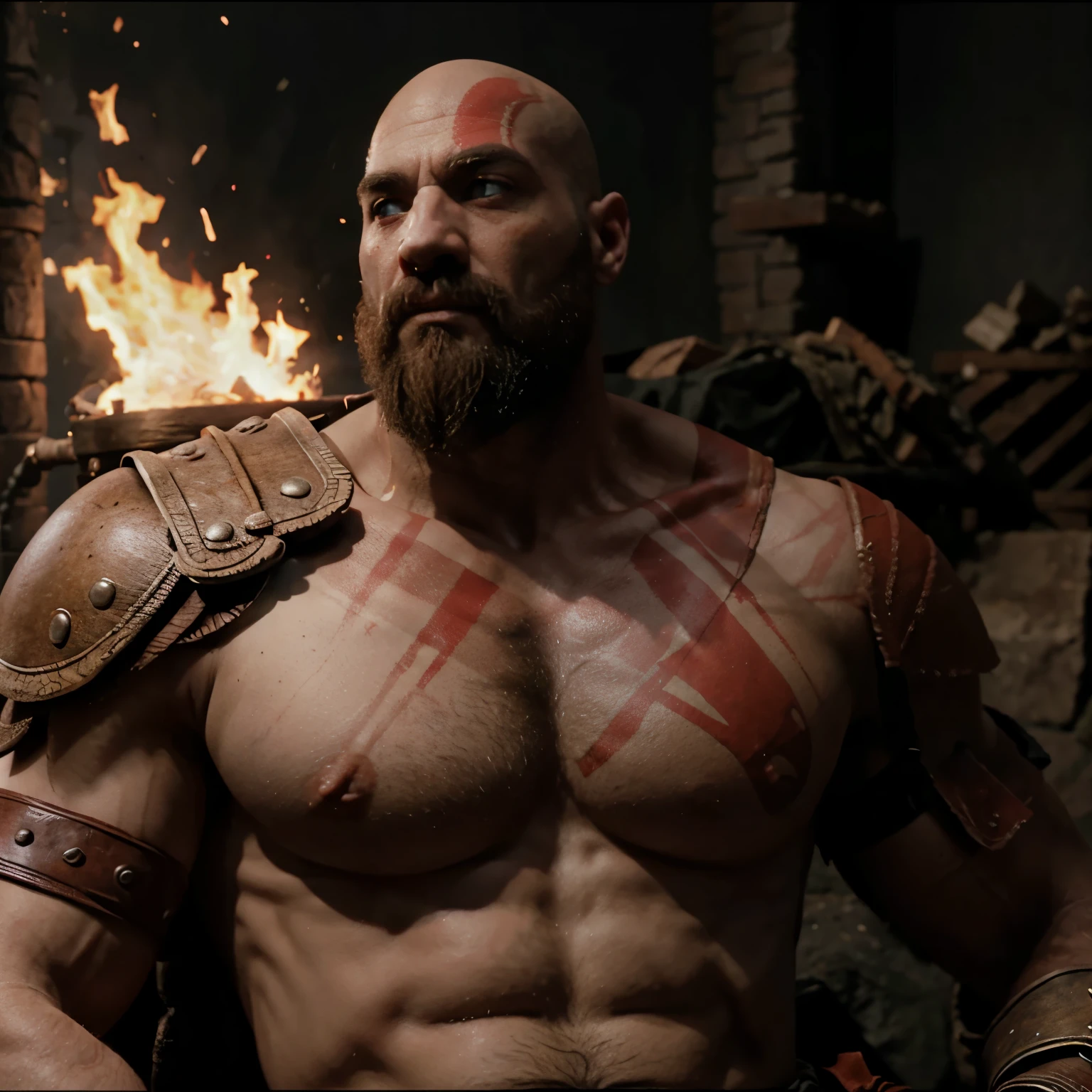 Kratos, God of War, farting.